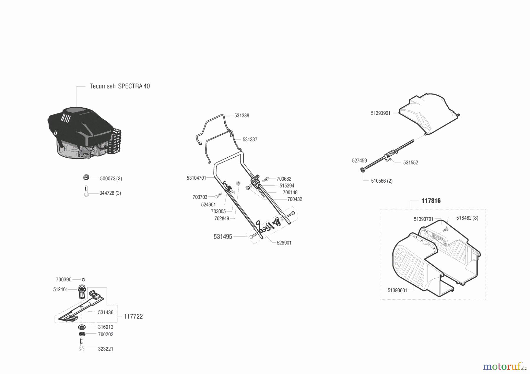 AL-KO Gartentechnik Benzinrasenmäher Euromat 47 BR Seite 1