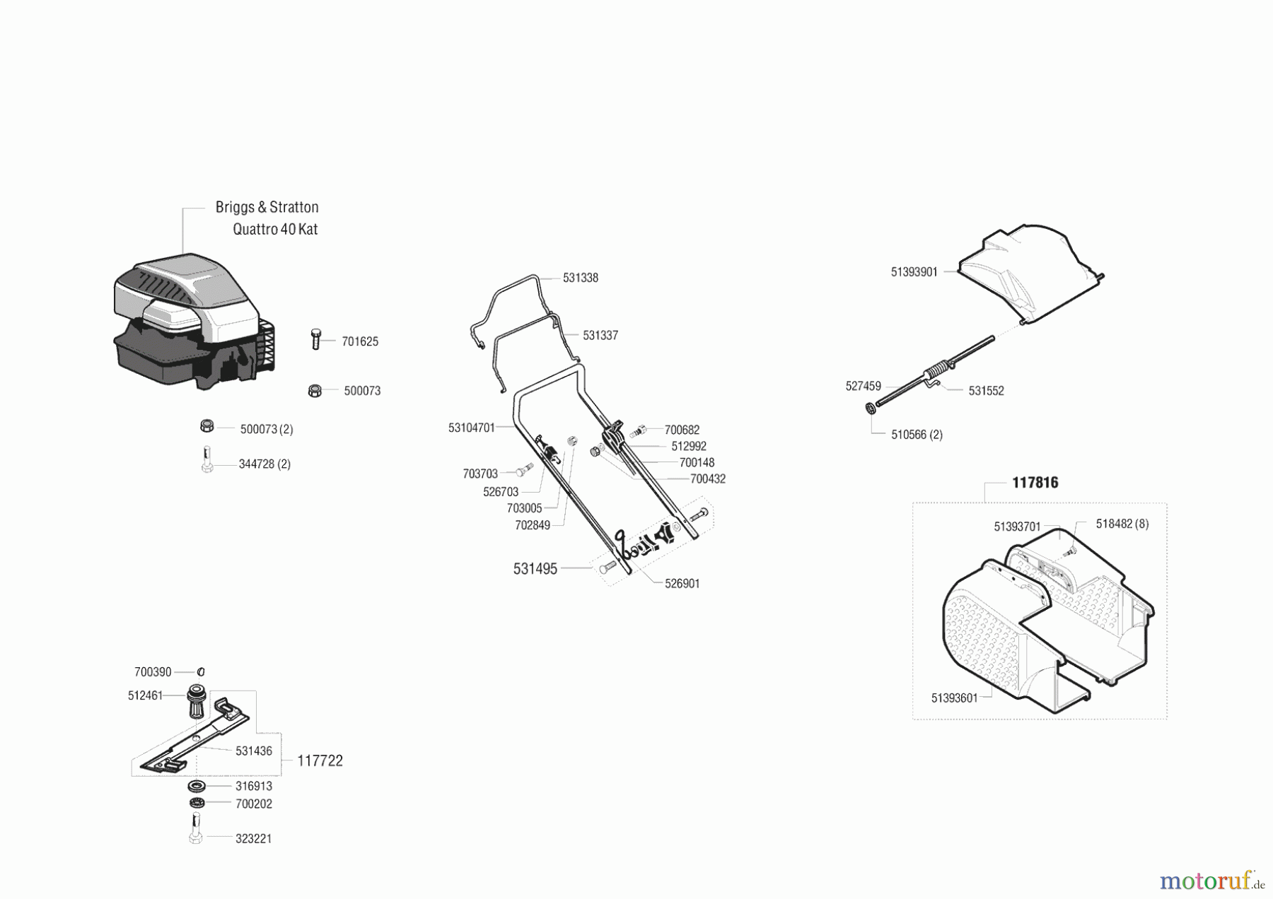 AL-KO Gartentechnik Benzinrasenmäher Comfort 47 BR Seite 1