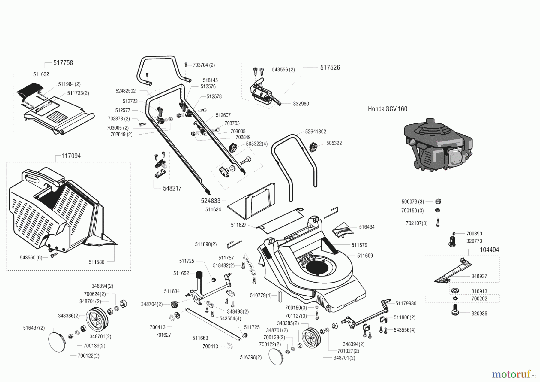 AL-KO Gartentechnik Benzinrasenmäher GUDENAA P 43 B Seite 1