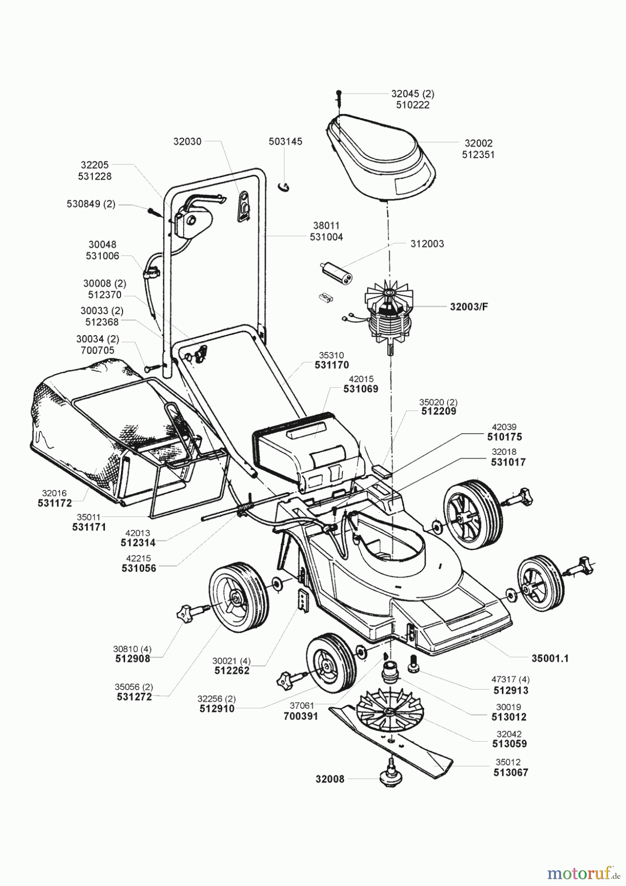 AL-KO Gartentechnik Elektrorasenmäher Like Mod. 350 E 04/1998 Seite 1