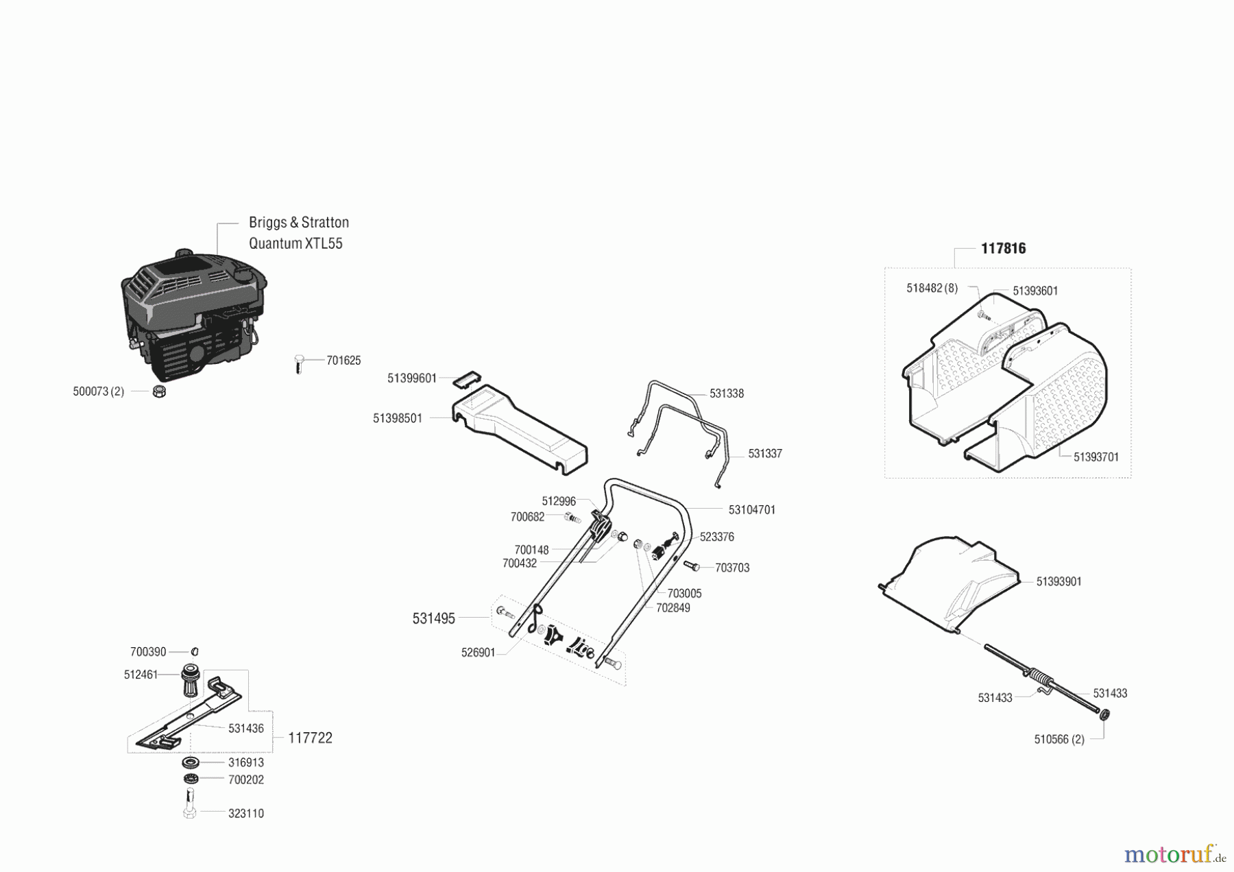 AL-KO Gartentechnik Benzinrasenmäher LM 47 TX Seite 1