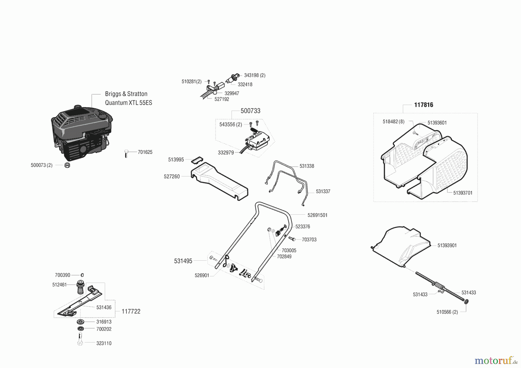 AL-KO Gartentechnik Benzinrasenmäher LM 47 TXE Seite 1