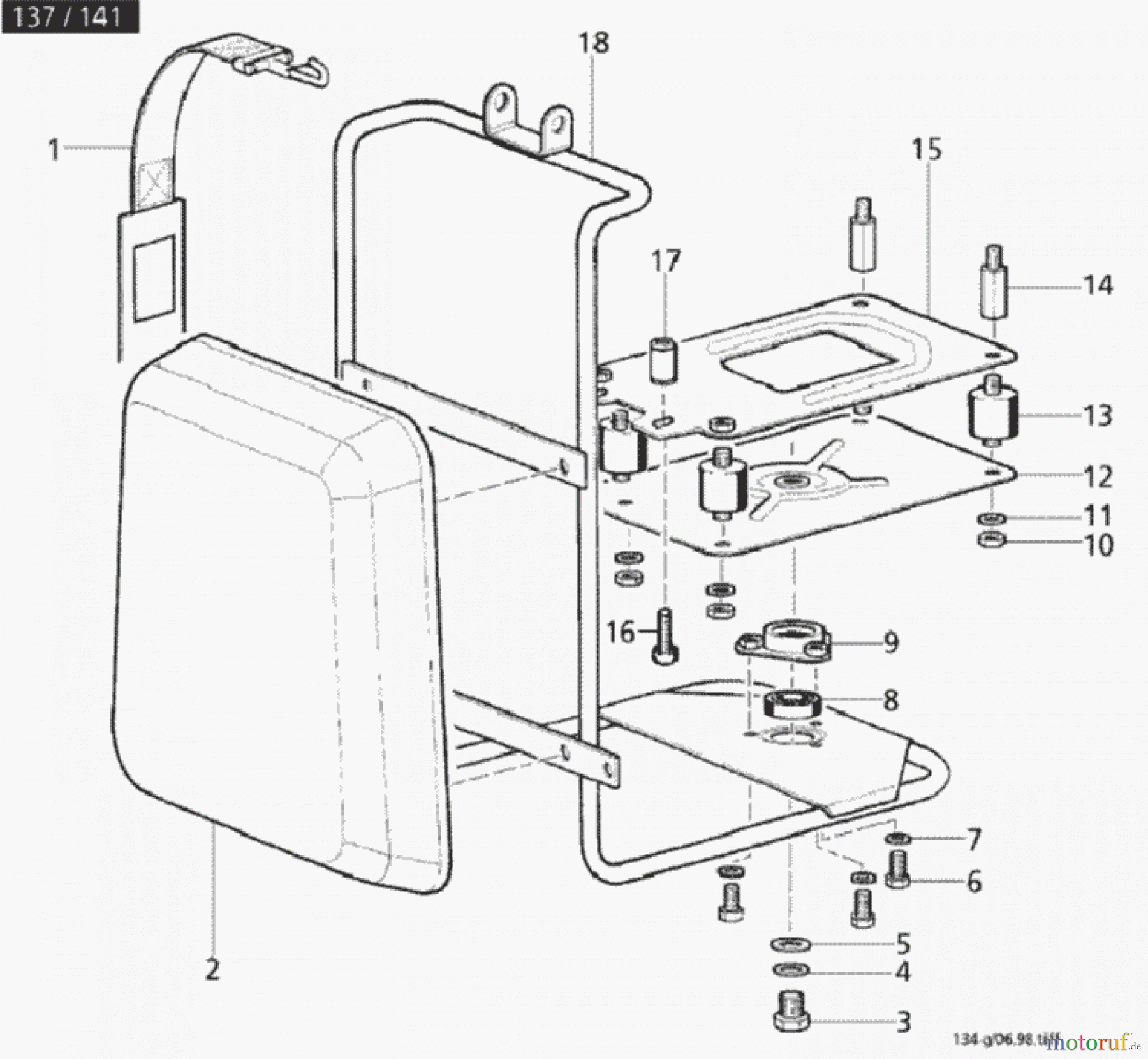  Solo by AL-KO Gartentechnik Motorsensen 134 ET 071998 Druck 9 134 702 ab 07/1998 [SN: ET 071998 Druck 9 134 702] Seite 7