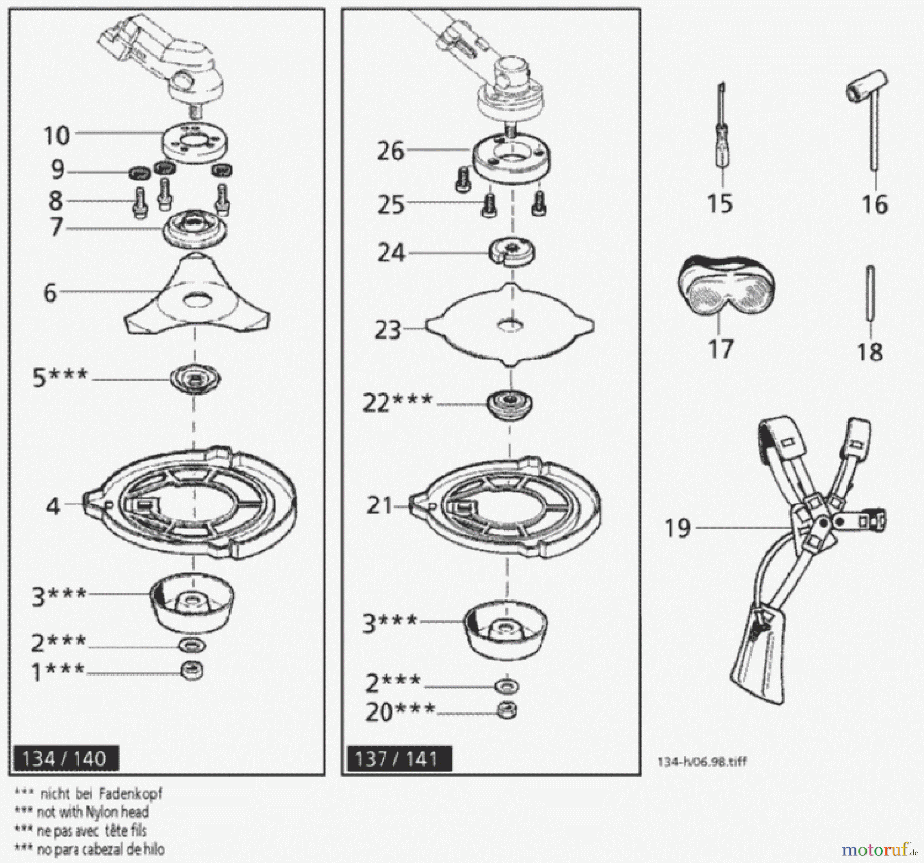  Solo by AL-KO Gartentechnik Motorsensen 141 ET 071998 Druck 9 134 702 07/1998 [SN: ET 071998 Druck 9 134 702] Seite 8