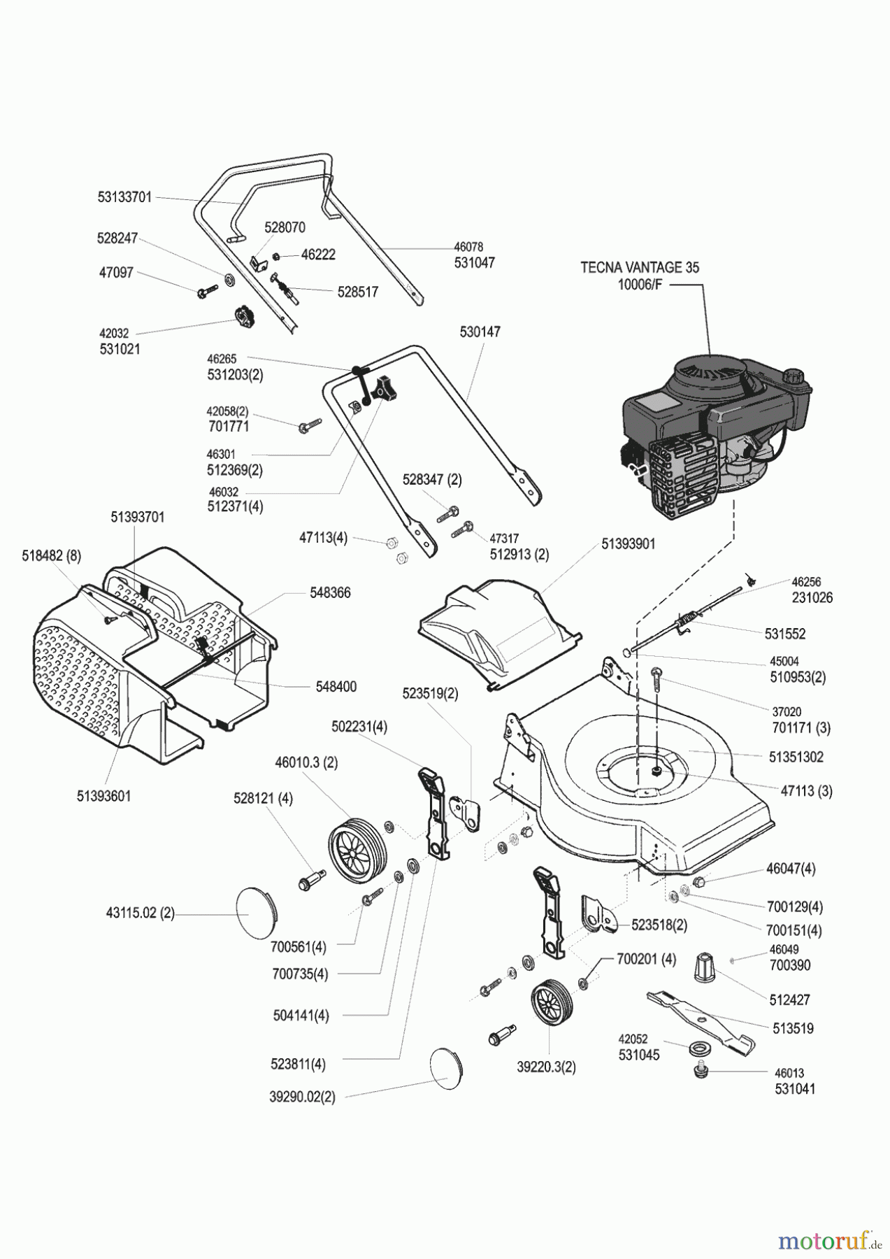 AL-KO Gartentechnik Benzinrasenmäher Ceca 40 B 12/1998 Seite 1
