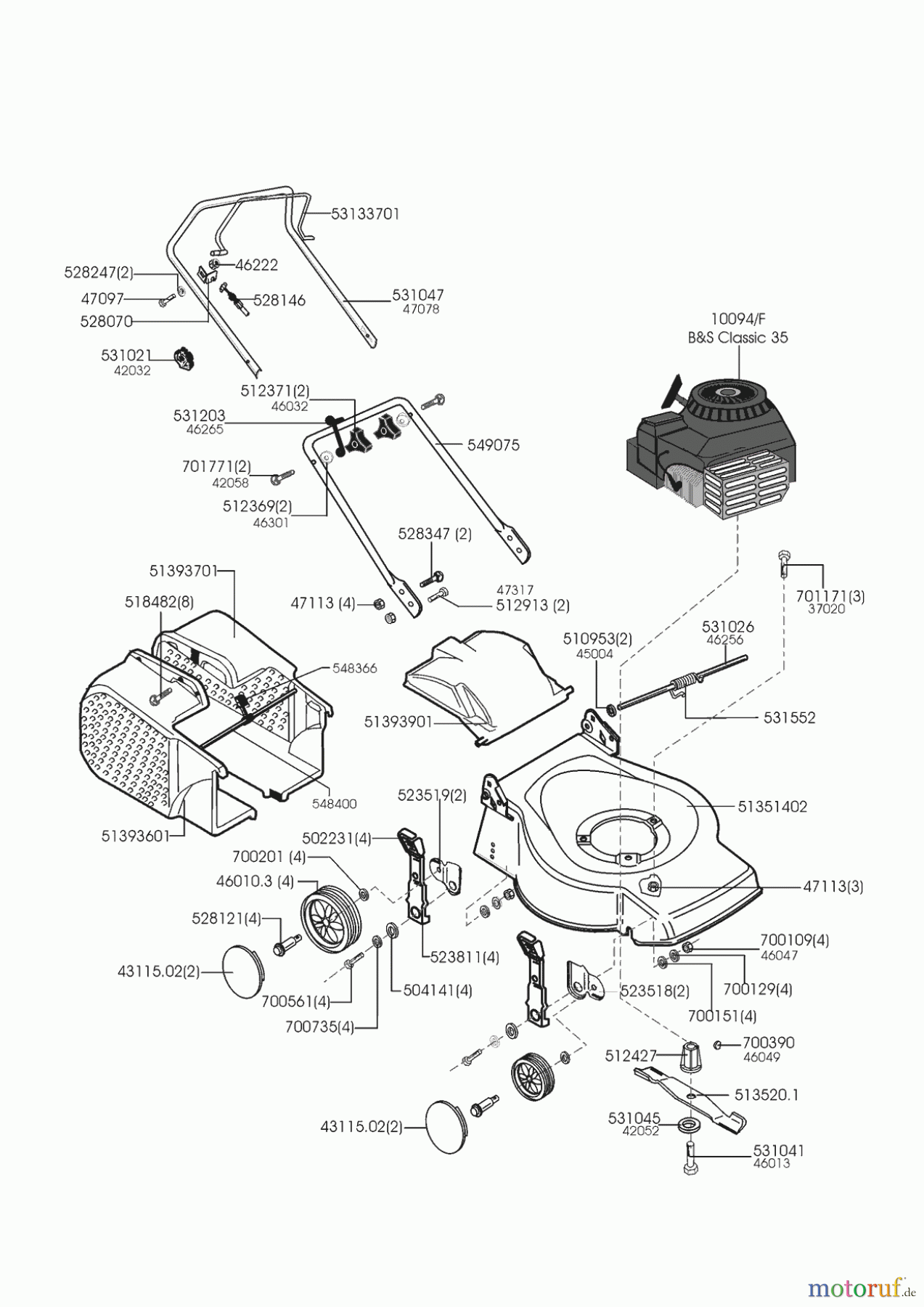  Uniropa Gartentechnik Benzinrasenmäher  CL 32 E  12/1998 Seite 1