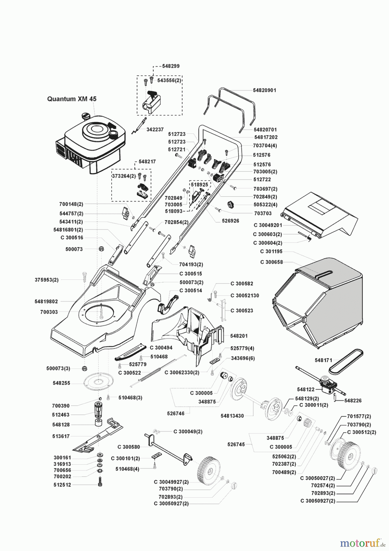Concord Gartentechnik Benzinrasenmäher 4000 BR Seite 1