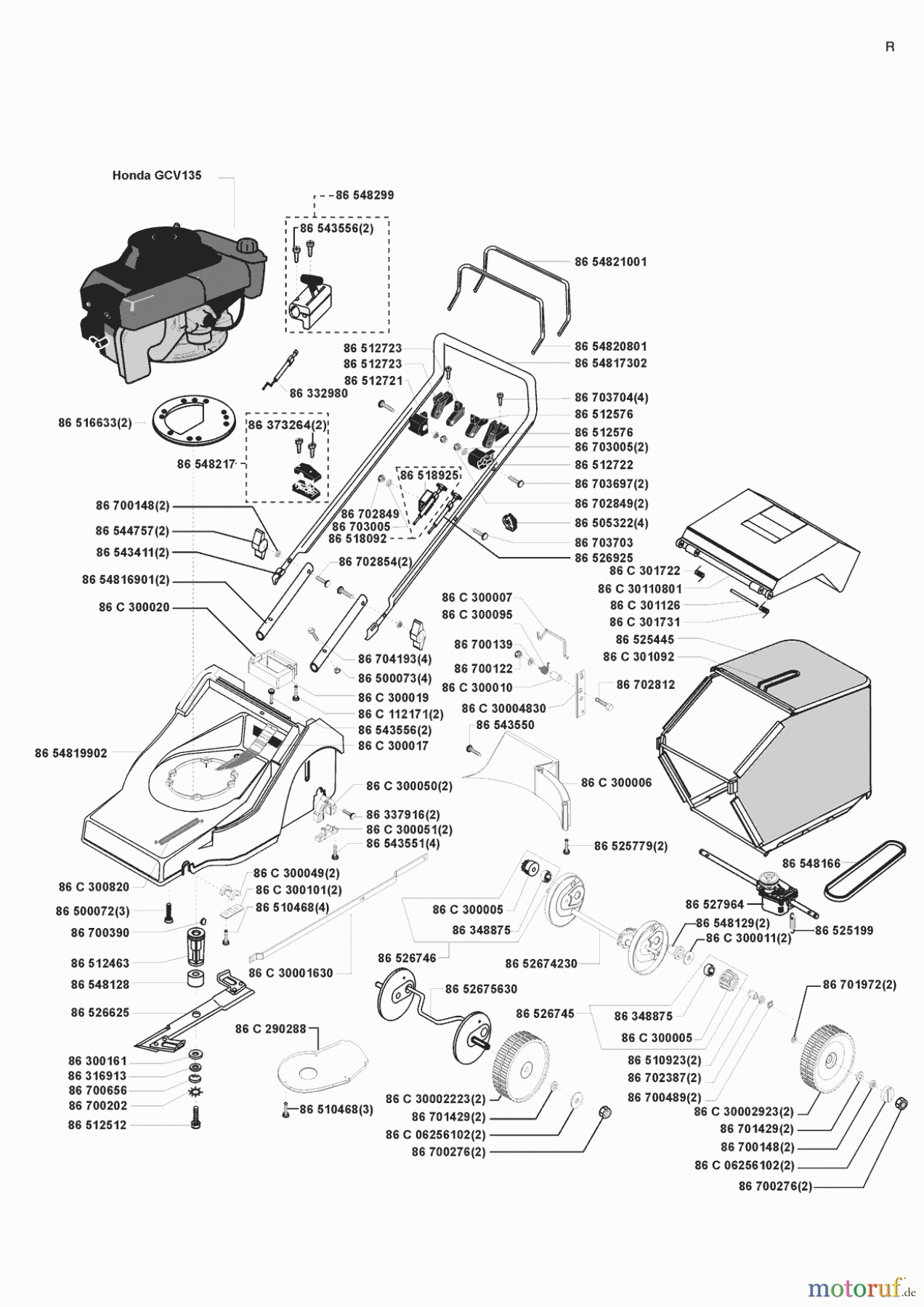 AL-KO Gartentechnik Benzinrasenmäher MB 48 SH ab 01/1999 Seite 1