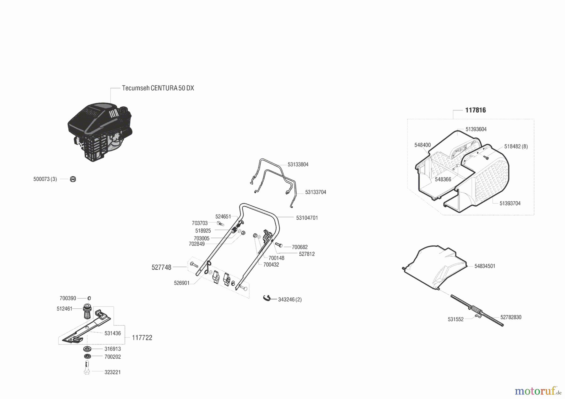  AL-KO Gartentechnik Benzinrasenmäher Comfort 47 BR  01/1999 - 11/1999 Seite 1