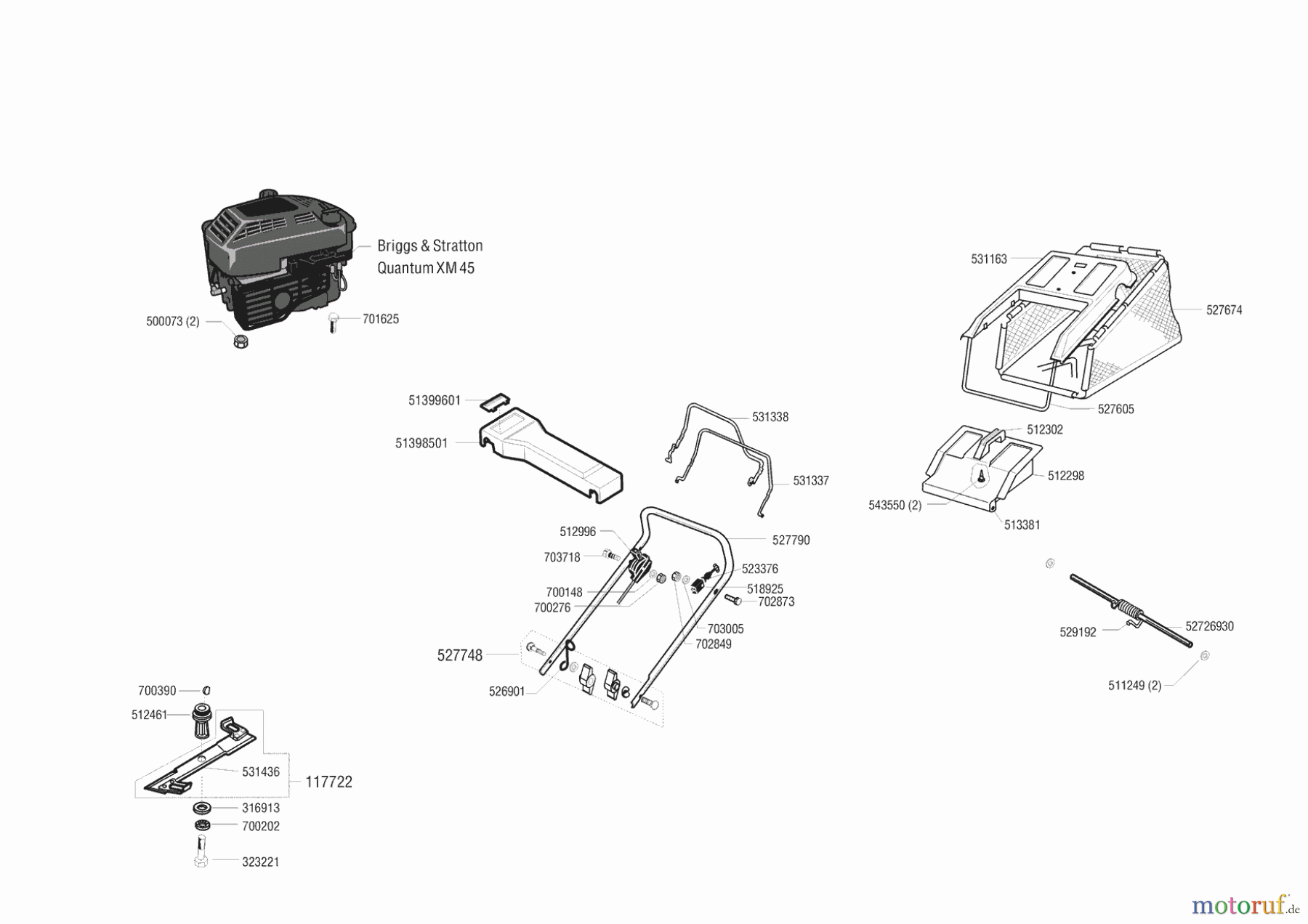 Euro Line Gartentechnik Benzinrasenmäher 4700 BR Seite 1