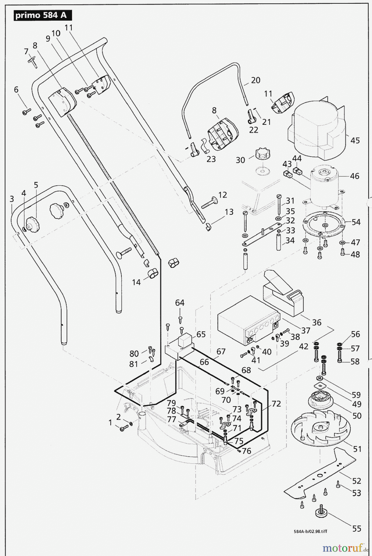  Solo by AL-KO Gartentechnik Elektrorasenmäher Primo 584 ET 041999  Druck 9 584 710 ab 04/1999 [SN: ET 041999  Druck 9 584 710] Seite 3