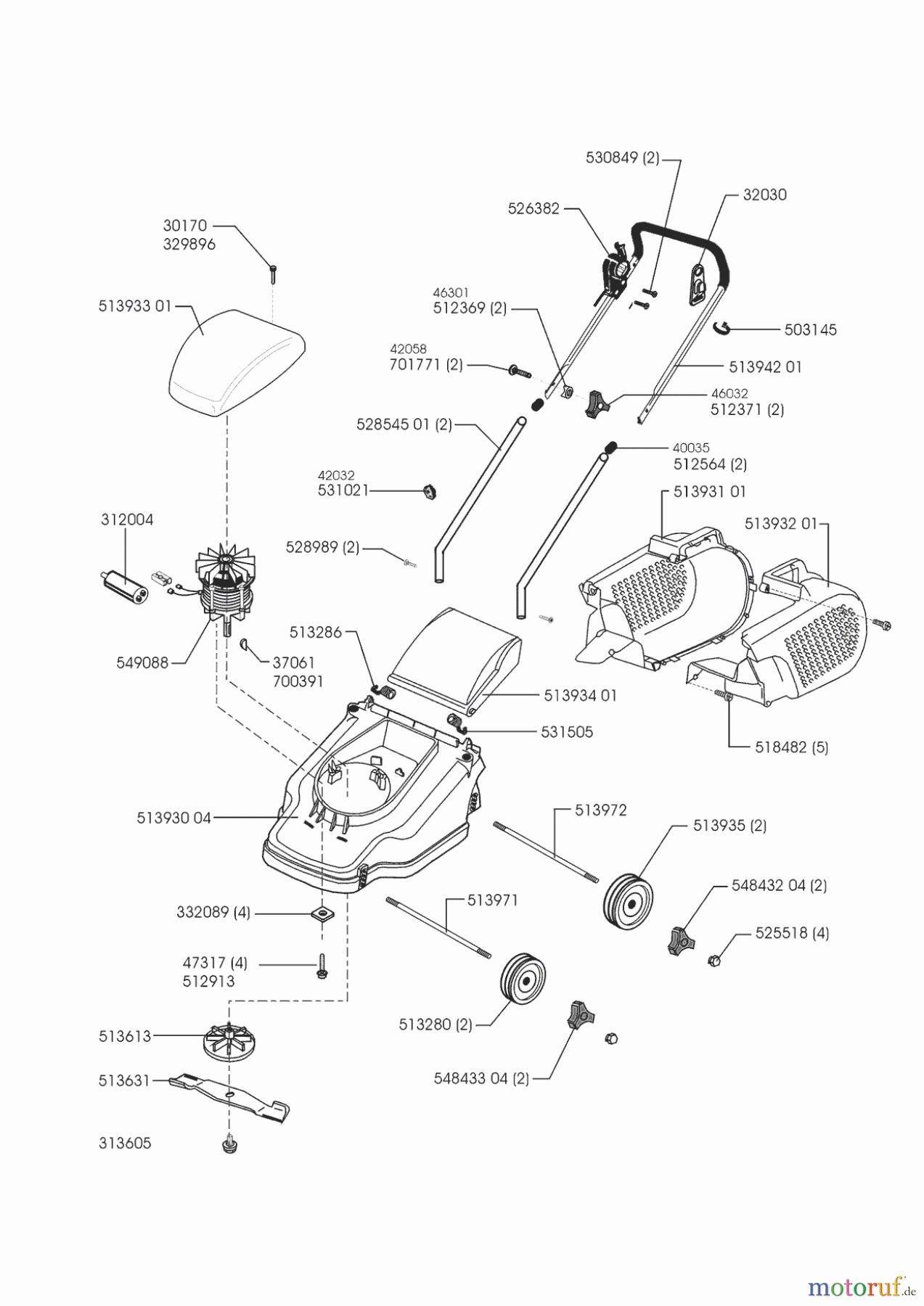 AL-KO Gartentechnik Elektrorasenmäher CL 38 E 05/1999 - 01/2003 Seite 1