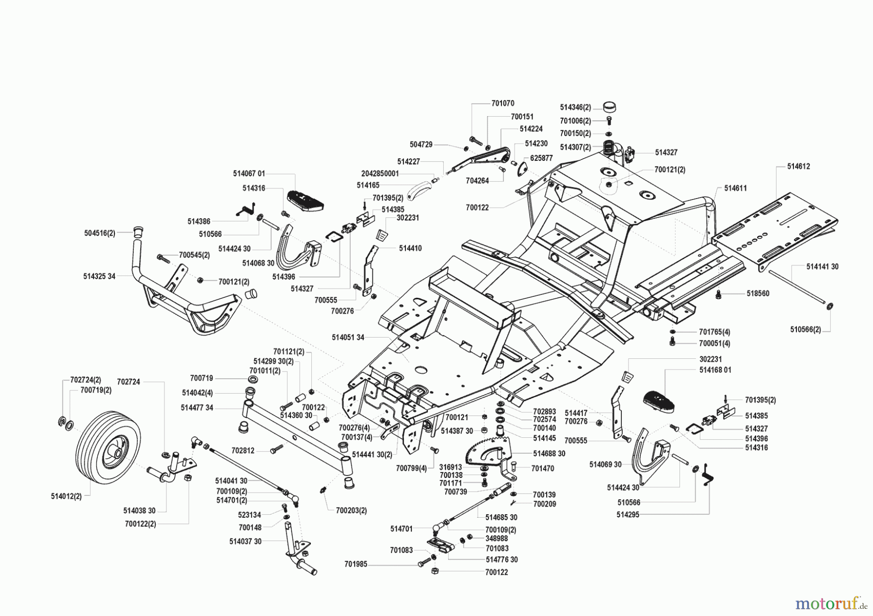  Concord Gartentechnik Rasentraktor T13-85 HD-H ab 06/1999 Seite 2