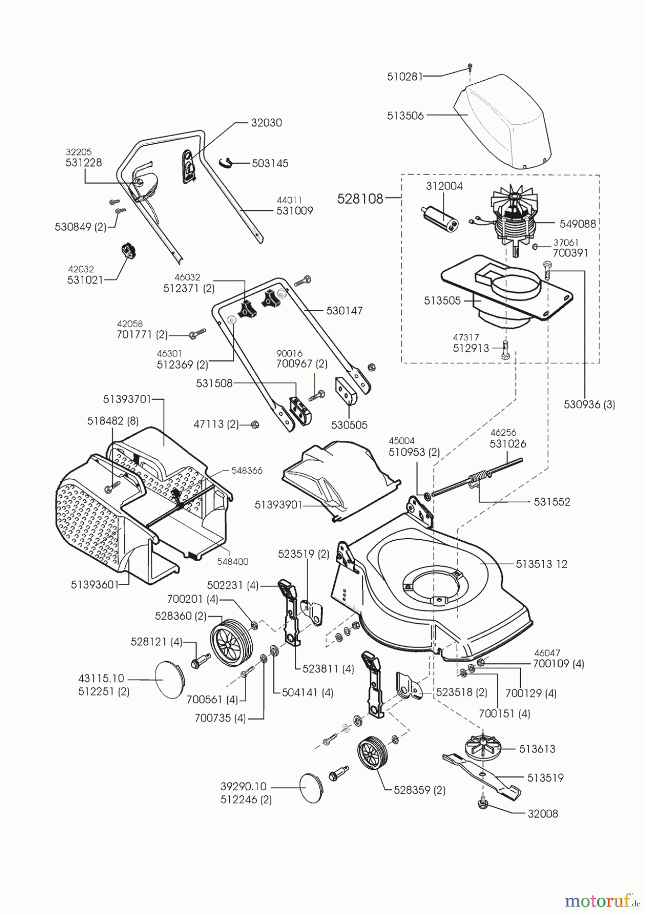 AL-KO Gartentechnik Elektrorasenmäher Lidl G.B. 40 E 06/1999 Seite 1