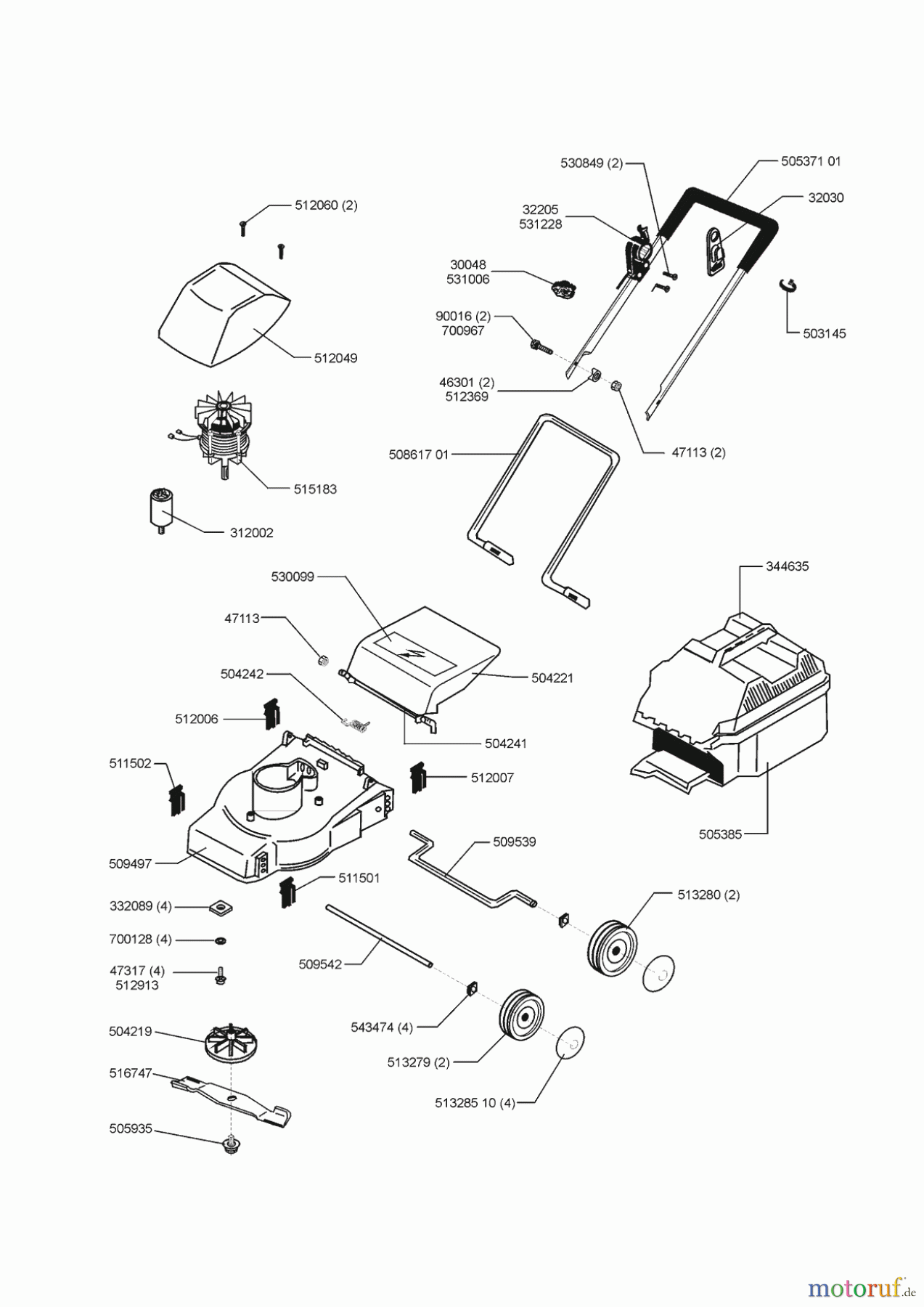 AL-KO Gartentechnik Elektrorasenmäher Greenstyler 8032 09/1999 Seite 1