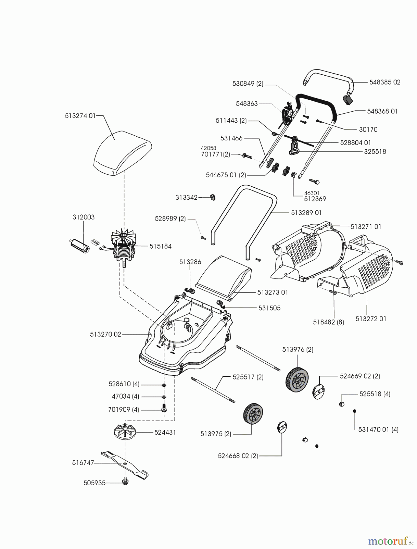 Top Garden Gartentechnik Elektrorasenmäher 3201 E 12/1999 - 10/2001 Seite 1