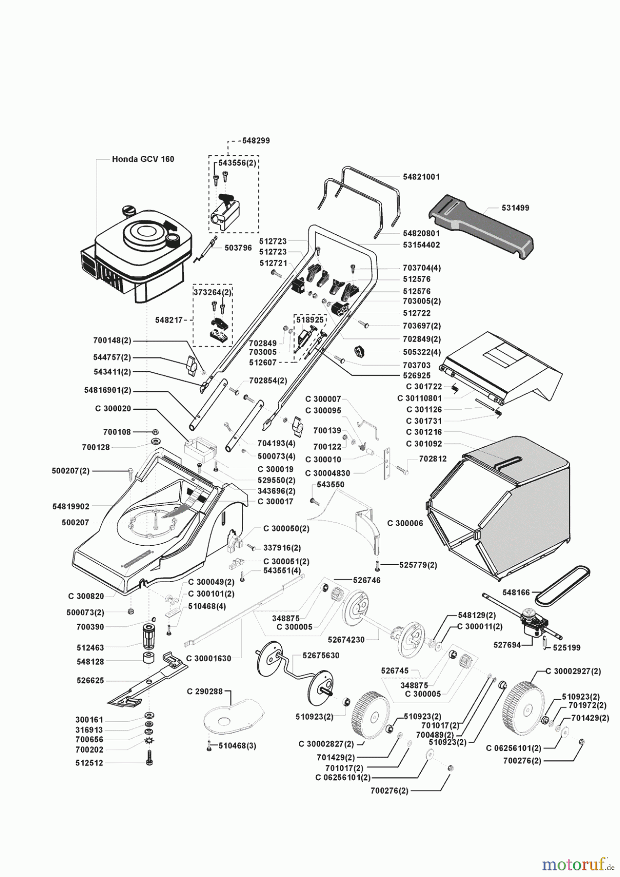 Concord Gartentechnik Benzinrasenmäher 4600 HR ab 01/2000 Seite 1