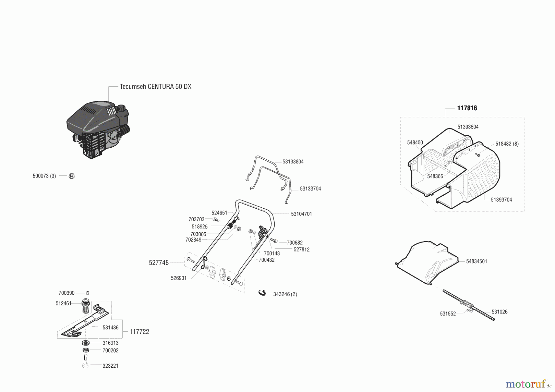 AL-KO Gartentechnik Benzinrasenmäher Comfort 47 BR 01/2000 - 03/2001 Seite 1
