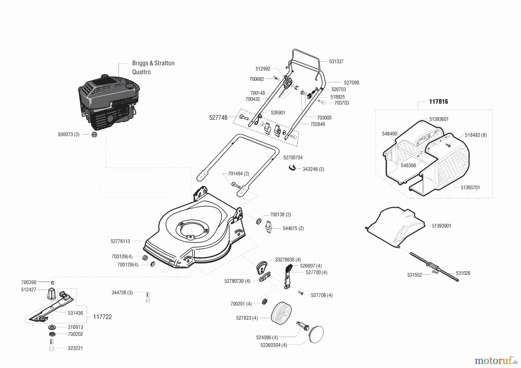 Gardol Gartentechnik Benzinrasenmäher 4740 B 01/2000 - 01/2001 Seite 1