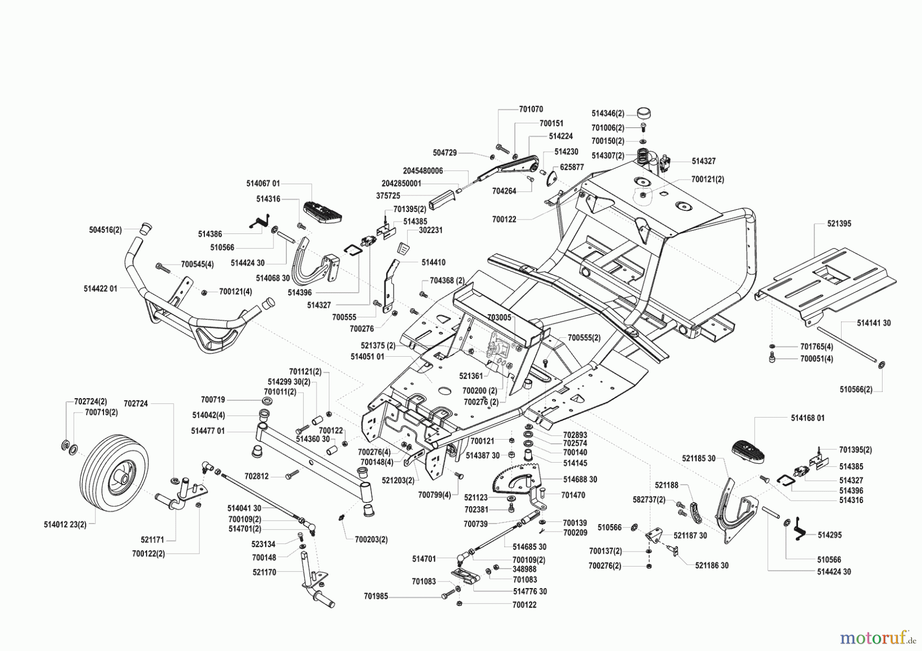 AL-KO Gartentechnik Rasentraktor T-800 SA 01/2000 - 01/2001 Seite 2