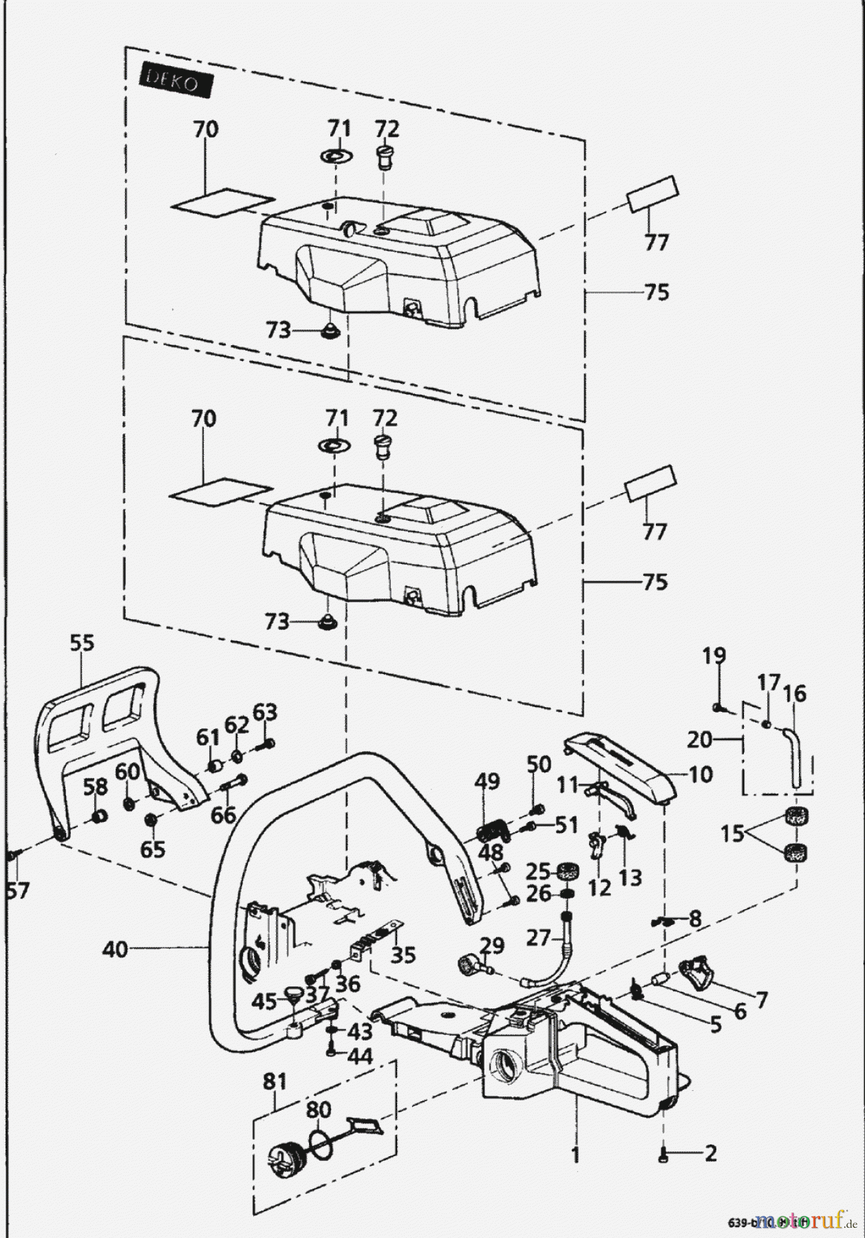  Solo by AL-KO Gartentechnik Kettensägen 639 / 639 Deko ET 012000 Druck 9 639 703 01/2000 [SN: ET 012000 Druck 9 639 703] - 02/2002 [SN: ET 022002 Druck 9 639 704] Seite 2