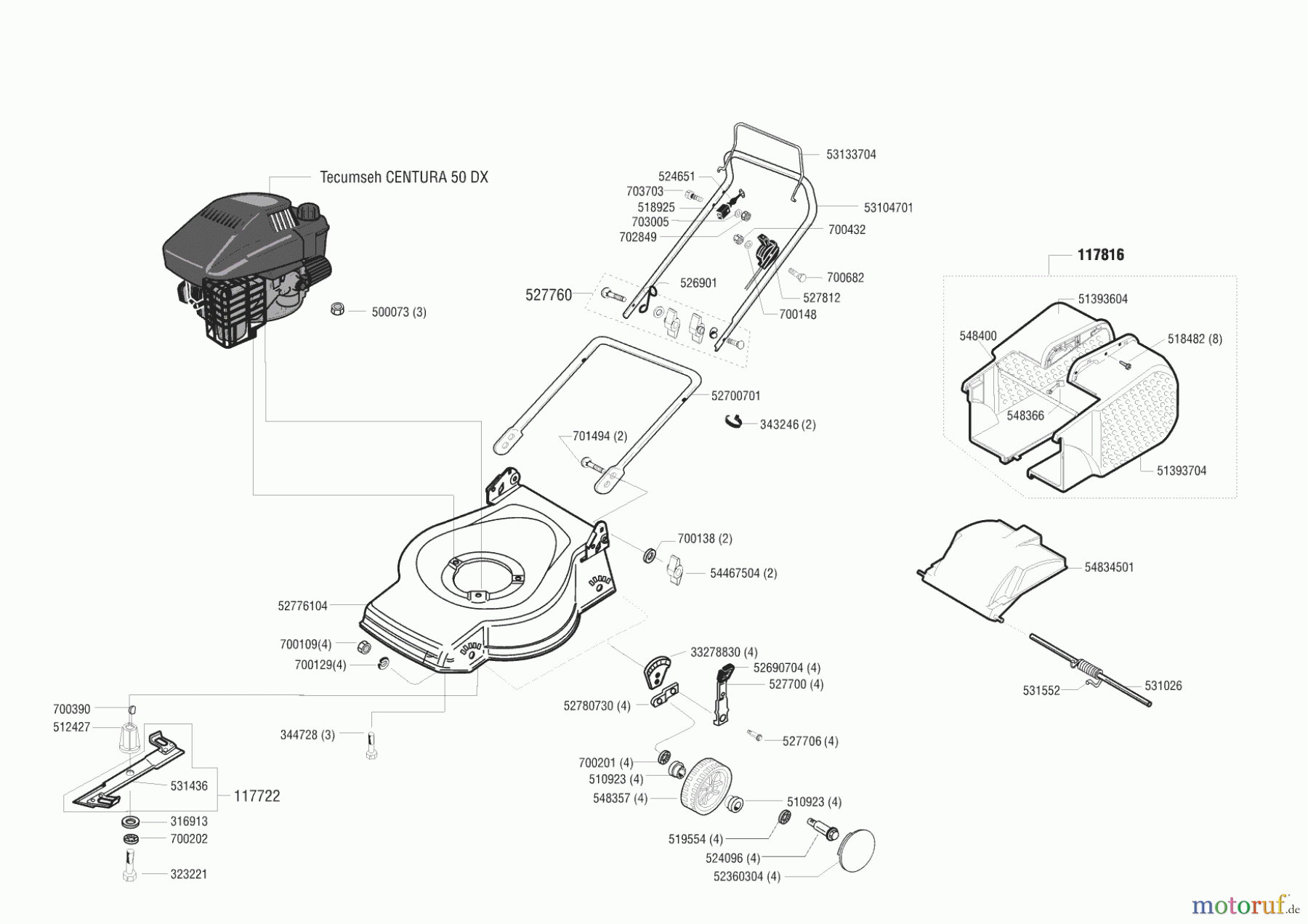  AL-KO Gartentechnik Benzinrasenmäher Comfort 47 B  ab 02/2000 Seite 1