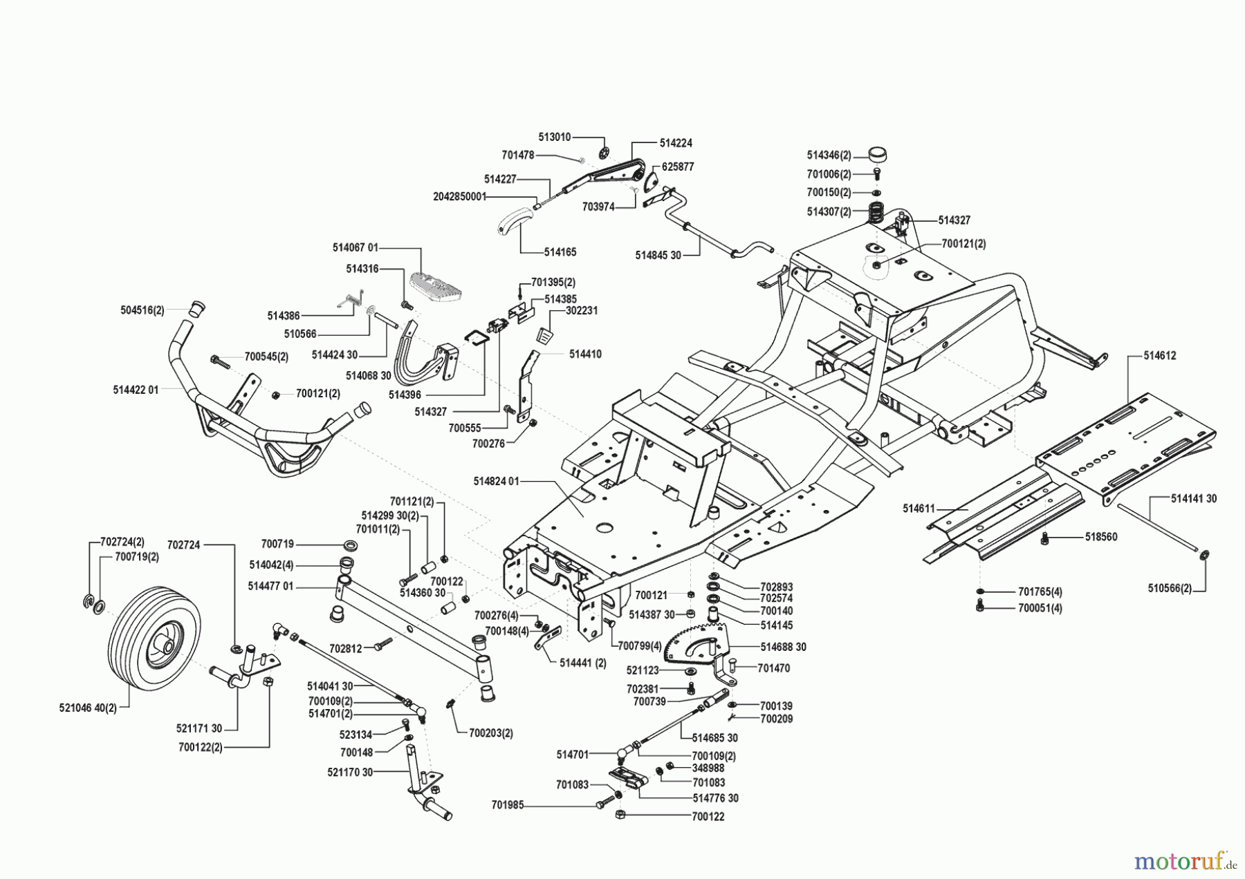 AL-KO Gartentechnik Rasentraktor T 16-102 HVC 02/2000 - 02/2001 Seite 2
