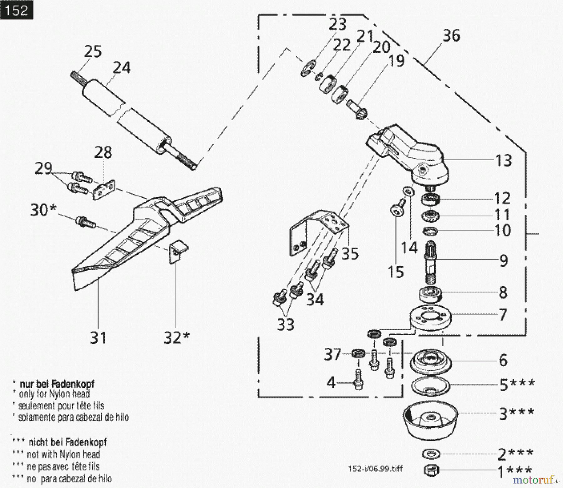  Solo by AL-KO Gartentechnik Motorsensen 152 ET 052000 Druck 9 00 152 700 05/2000 [SN: ET 052000 Druck 9 00 152 700] Seite 9