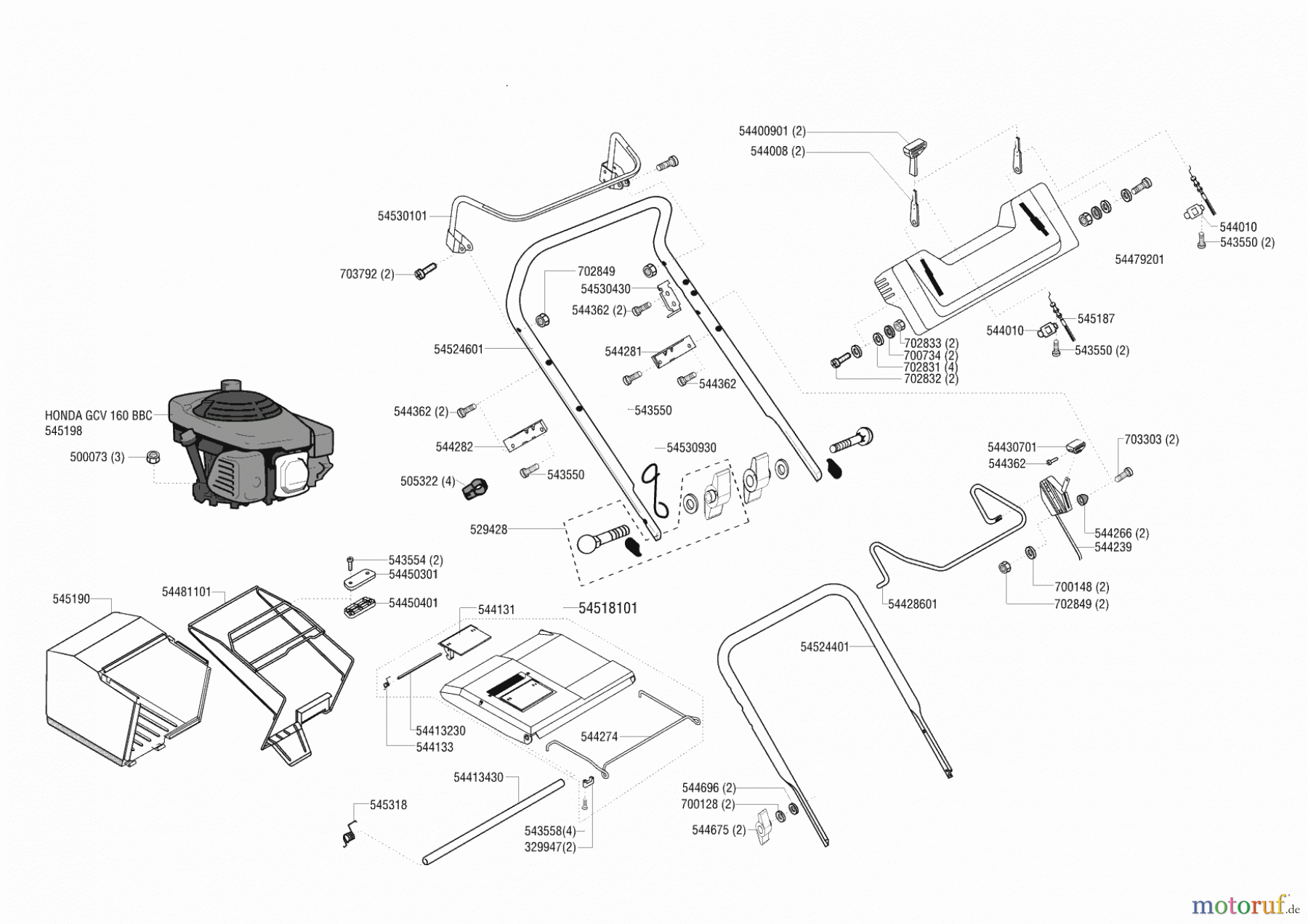 AL-KO Gartentechnik Benzinrasenmäher Premium 60 ASBH ab 10/2000 Seite 2