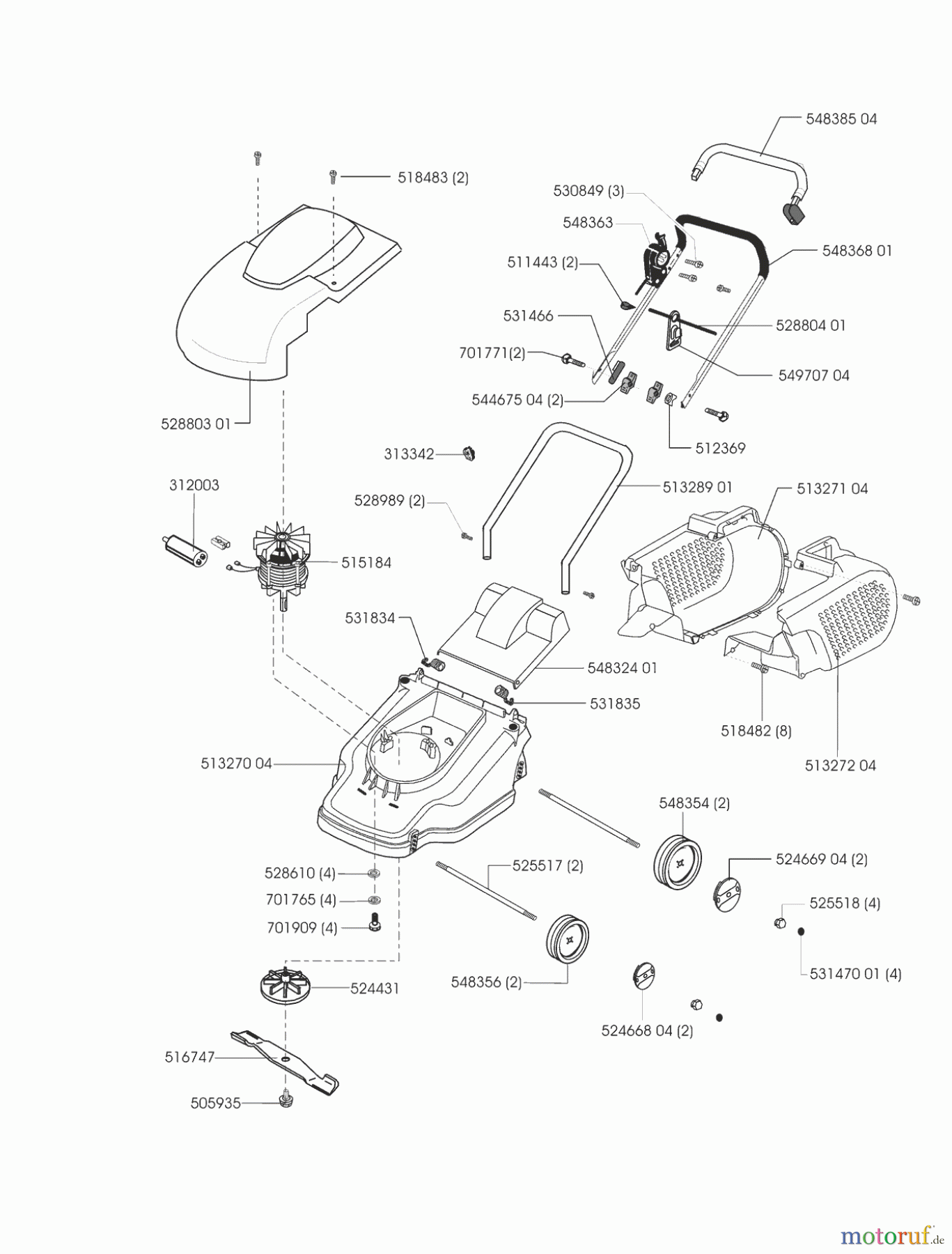AL-KO Gartentechnik Elektrorasenmäher Comfort 32 E 10/2000 - 11/2002 Seite 1