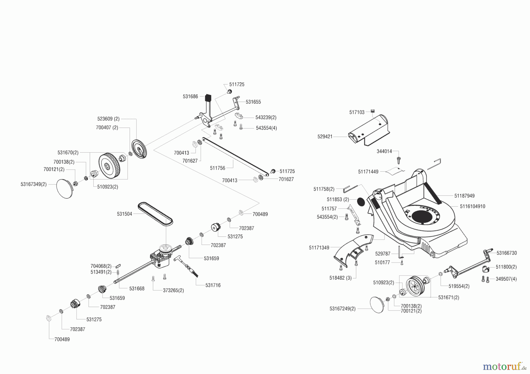 Fleurelle Gartentechnik Benzinrasenmäher BAE 471 11/2000 - 01/2001 Seite 1