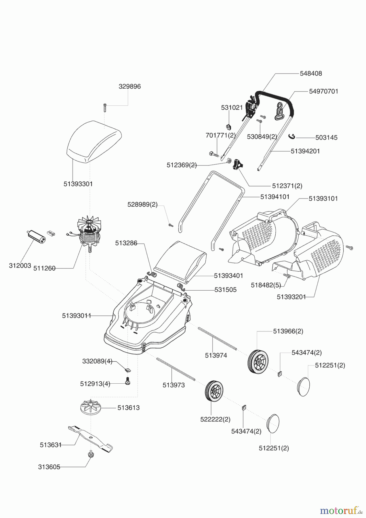 Garden Trend Gartentechnik Elektrorasenmäher MD 40 E Seite 1