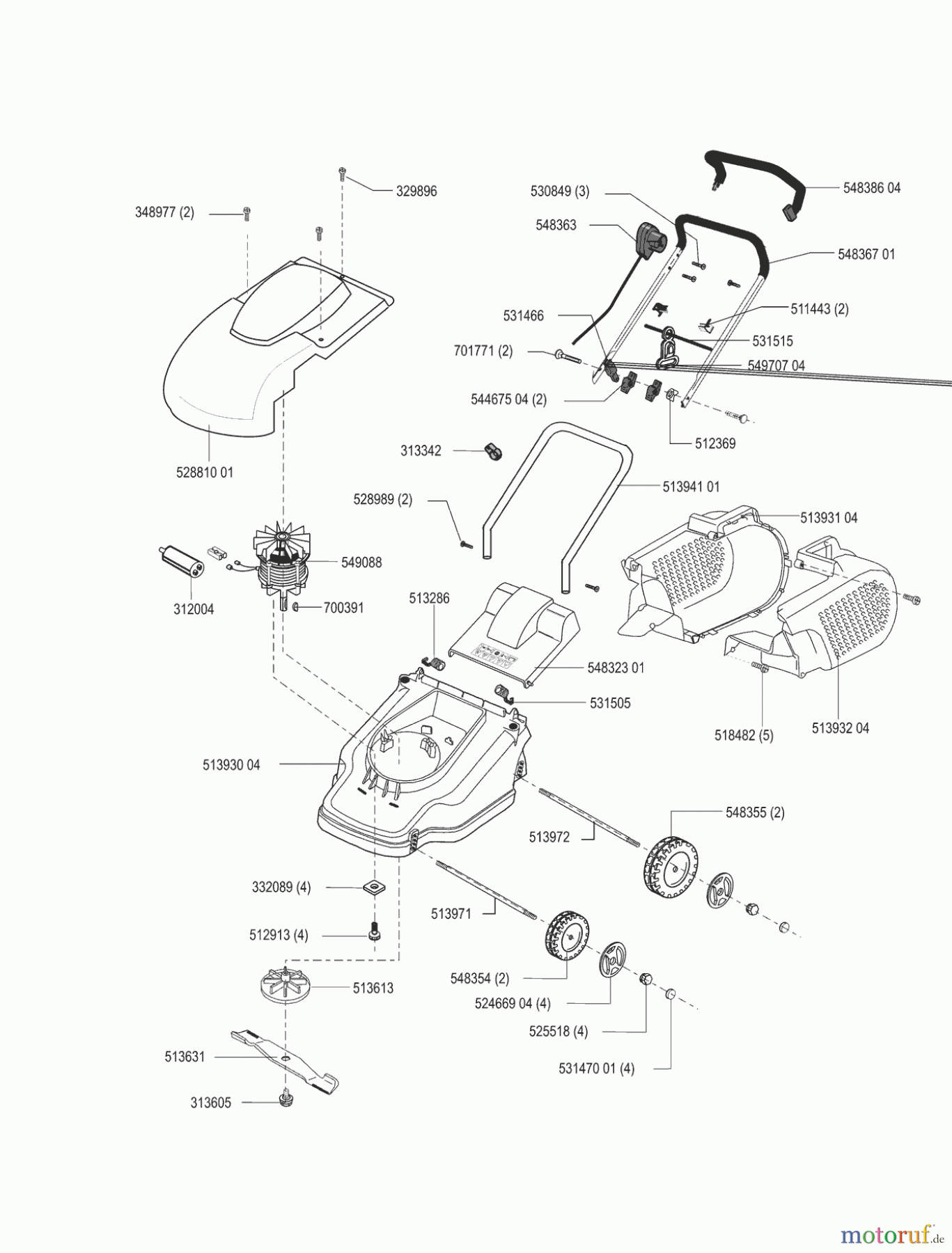 AL-KO Gartentechnik Elektrorasenmäher Comfort 40 E ab 11/2000 Seite 1