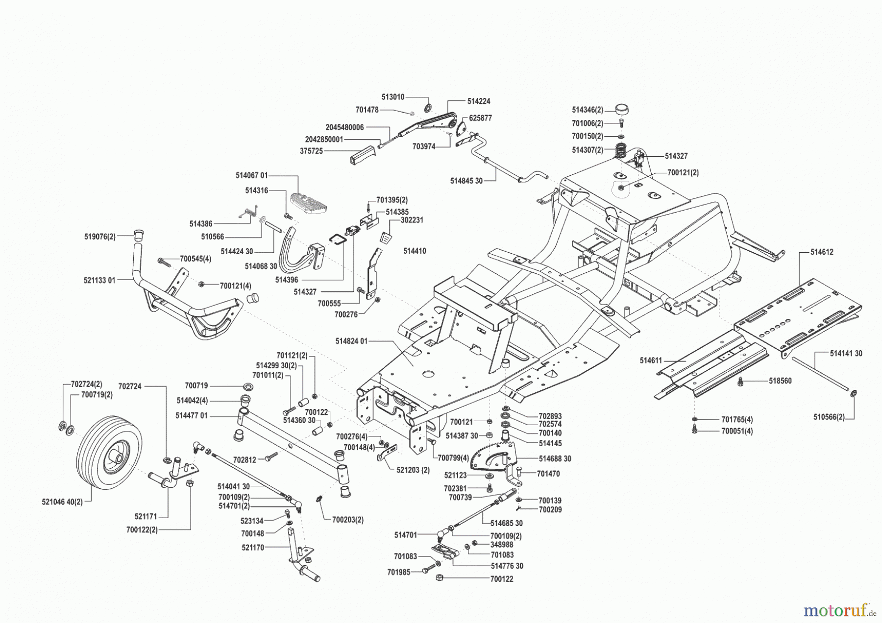 Concord Gartentechnik Rasentraktor T13-102 HD-H 02/2001 Seite 2