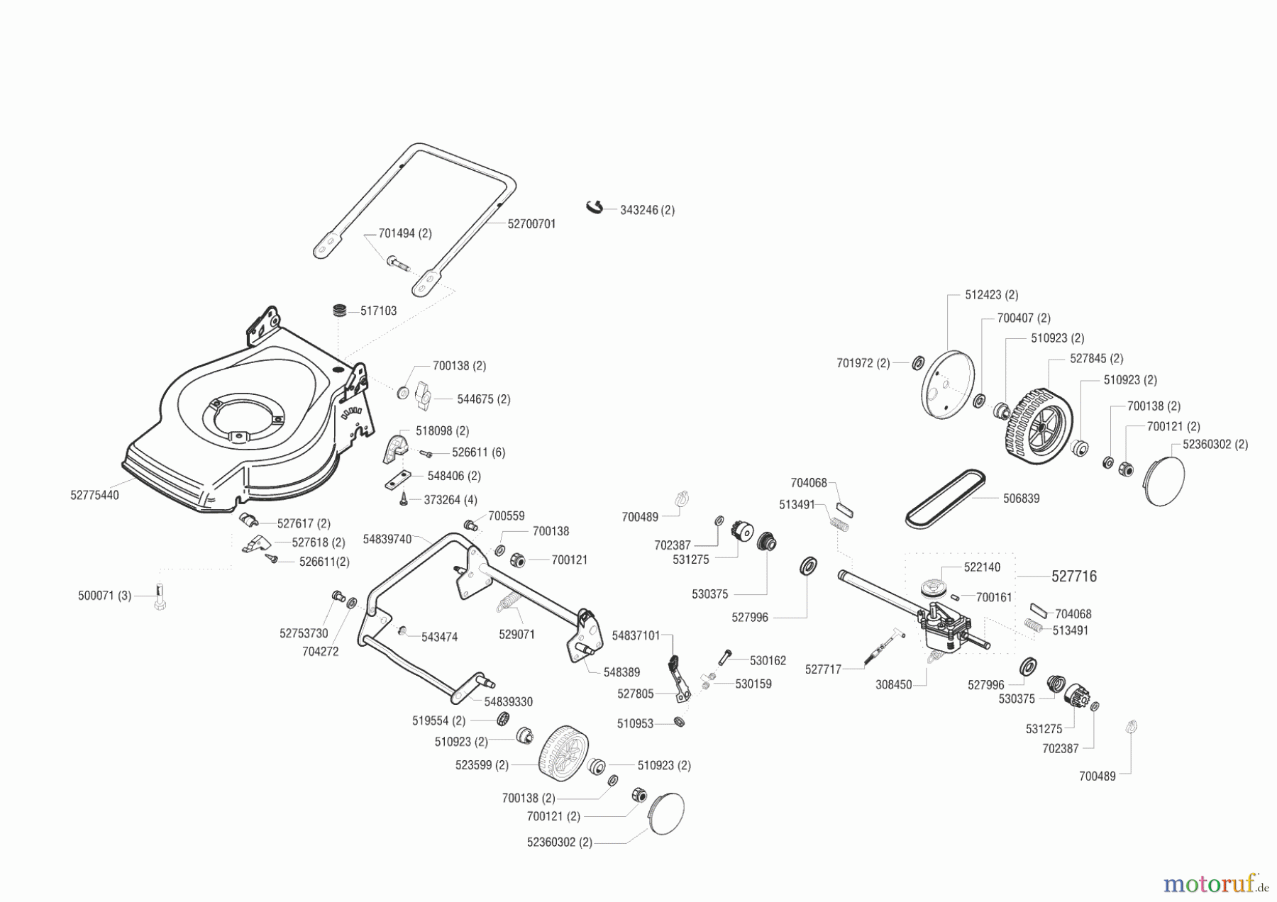 Euro Line Gartentechnik Benzinrasenmäher 4700 HR 02/2001 - 03/2001 Seite 2
