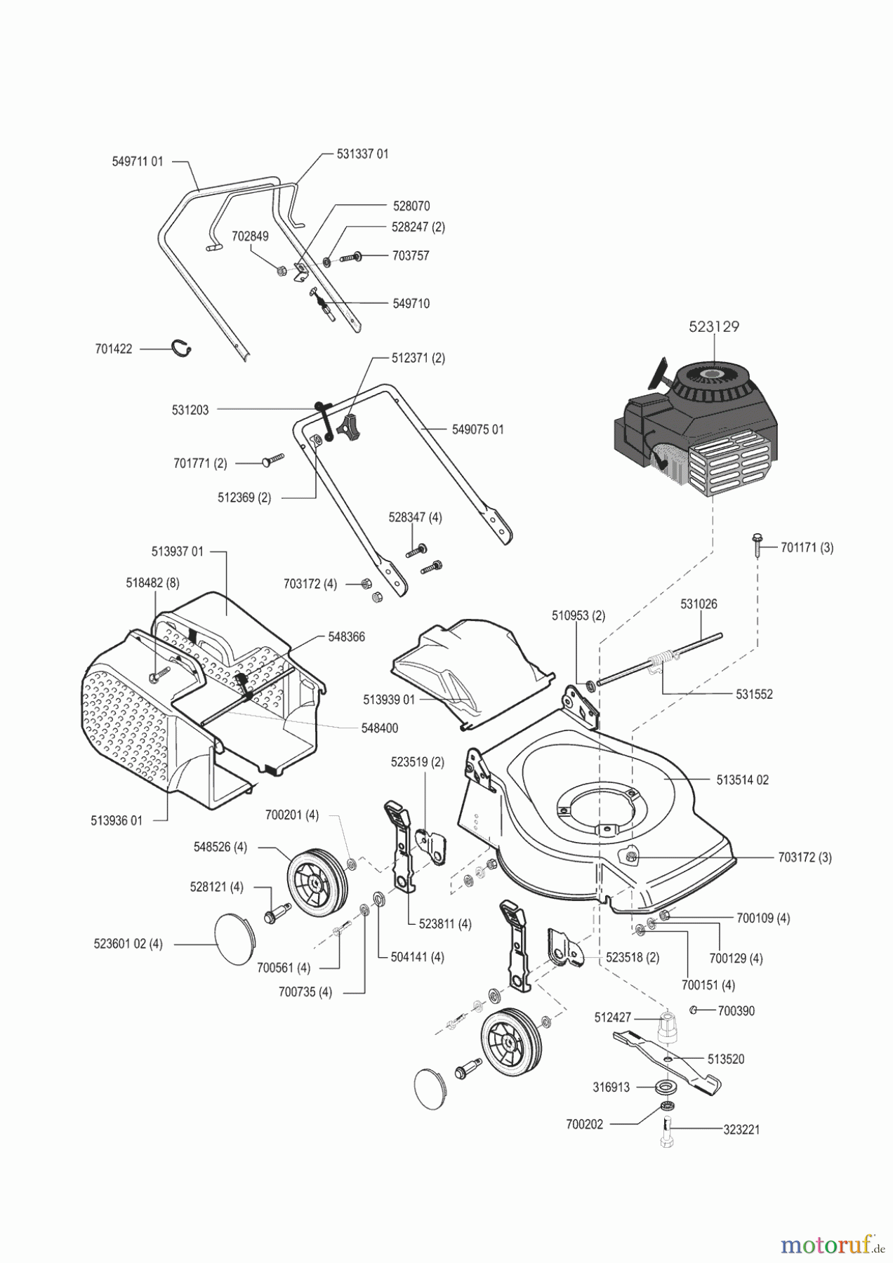 AL-KO Gartentechnik Benzinrasenmäher CLASSIC 46 B 02/2001 - 09/2001 Seite 1