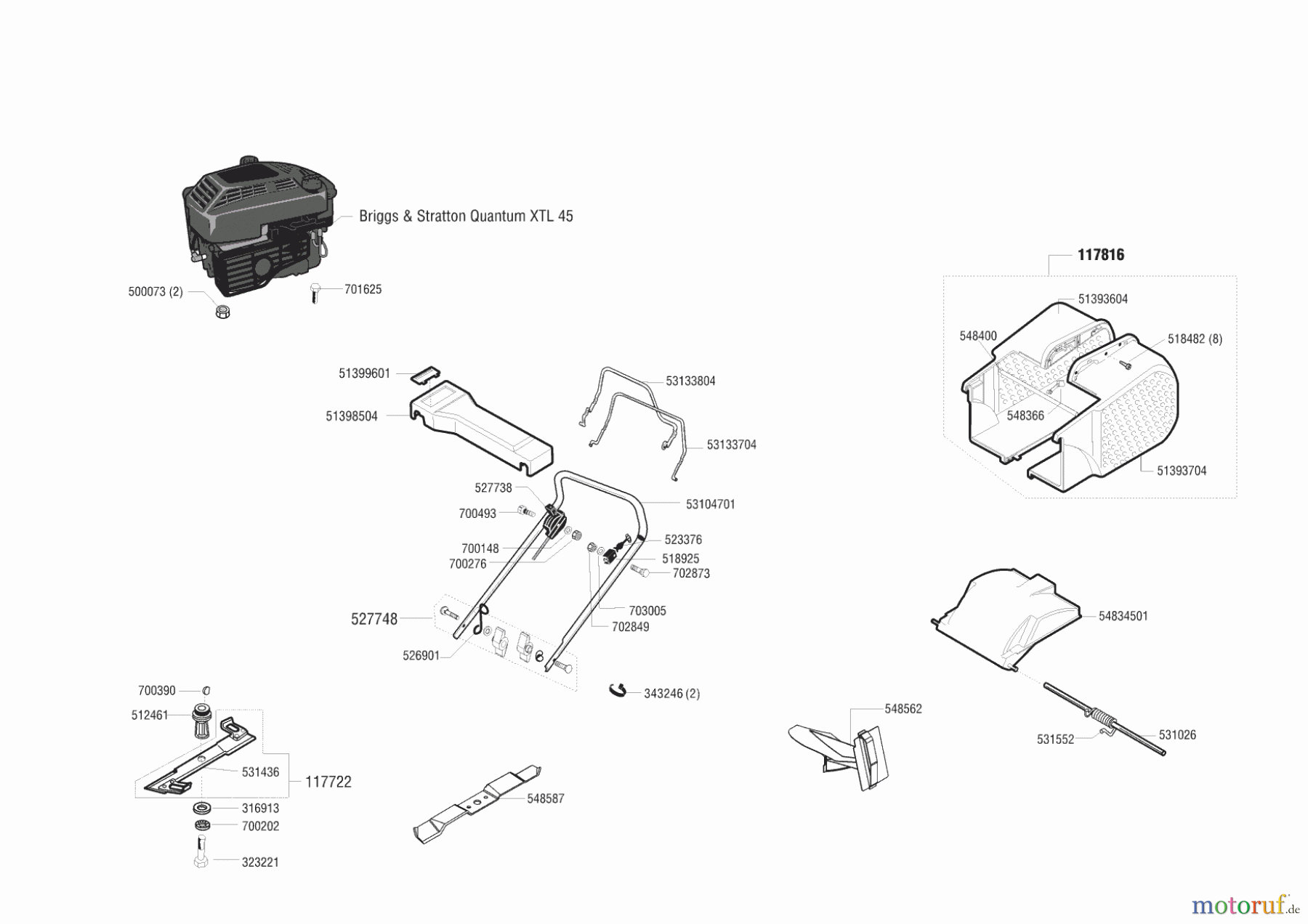 AL-KO Gartentechnik Benzinrasenmäher Comfort 47 BR 03/2001 Seite 1