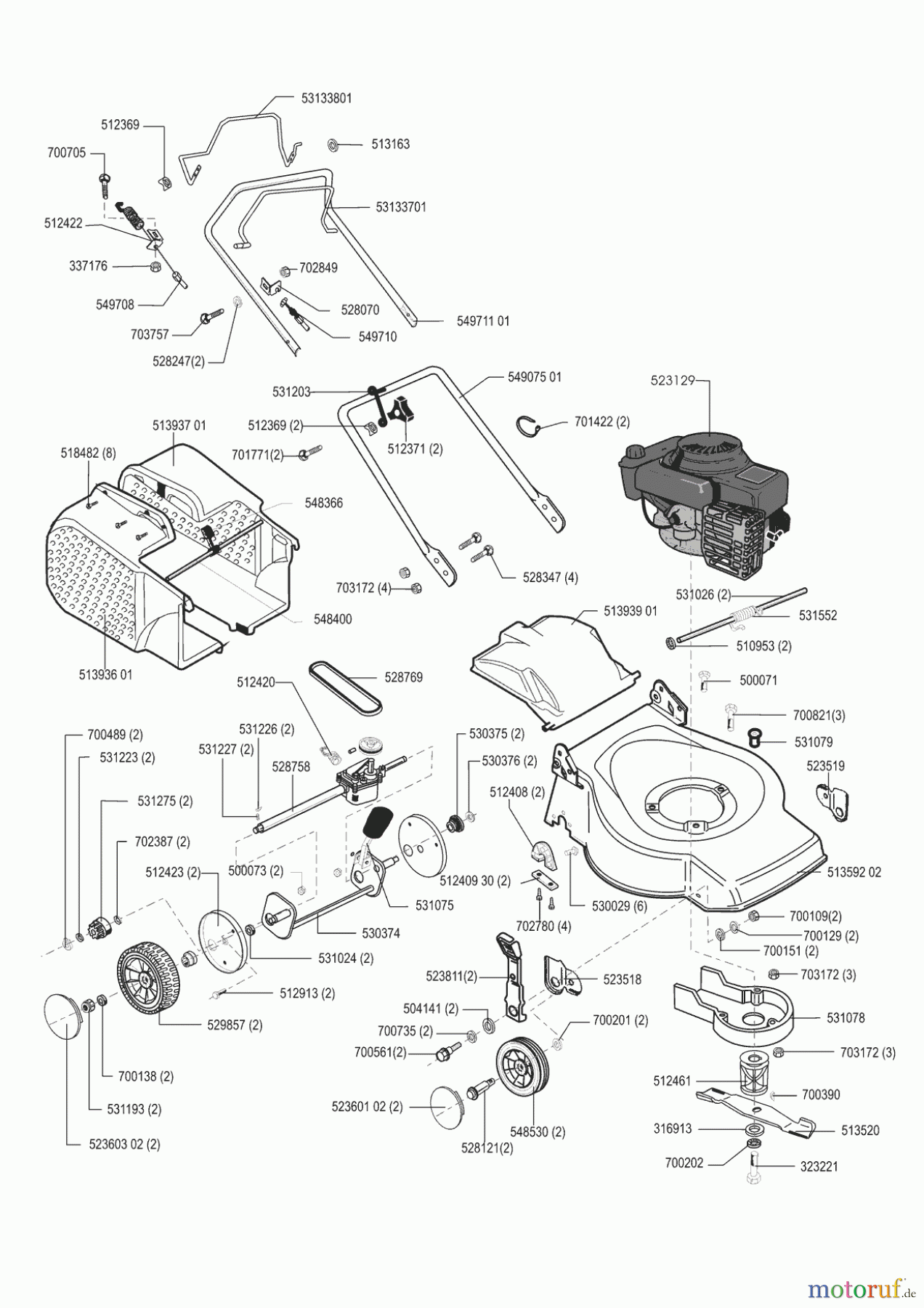 AL-KO Gartentechnik Benzinrasenmäher CLASSIC 46 BR 03/2001 - 09/2001 Seite 1