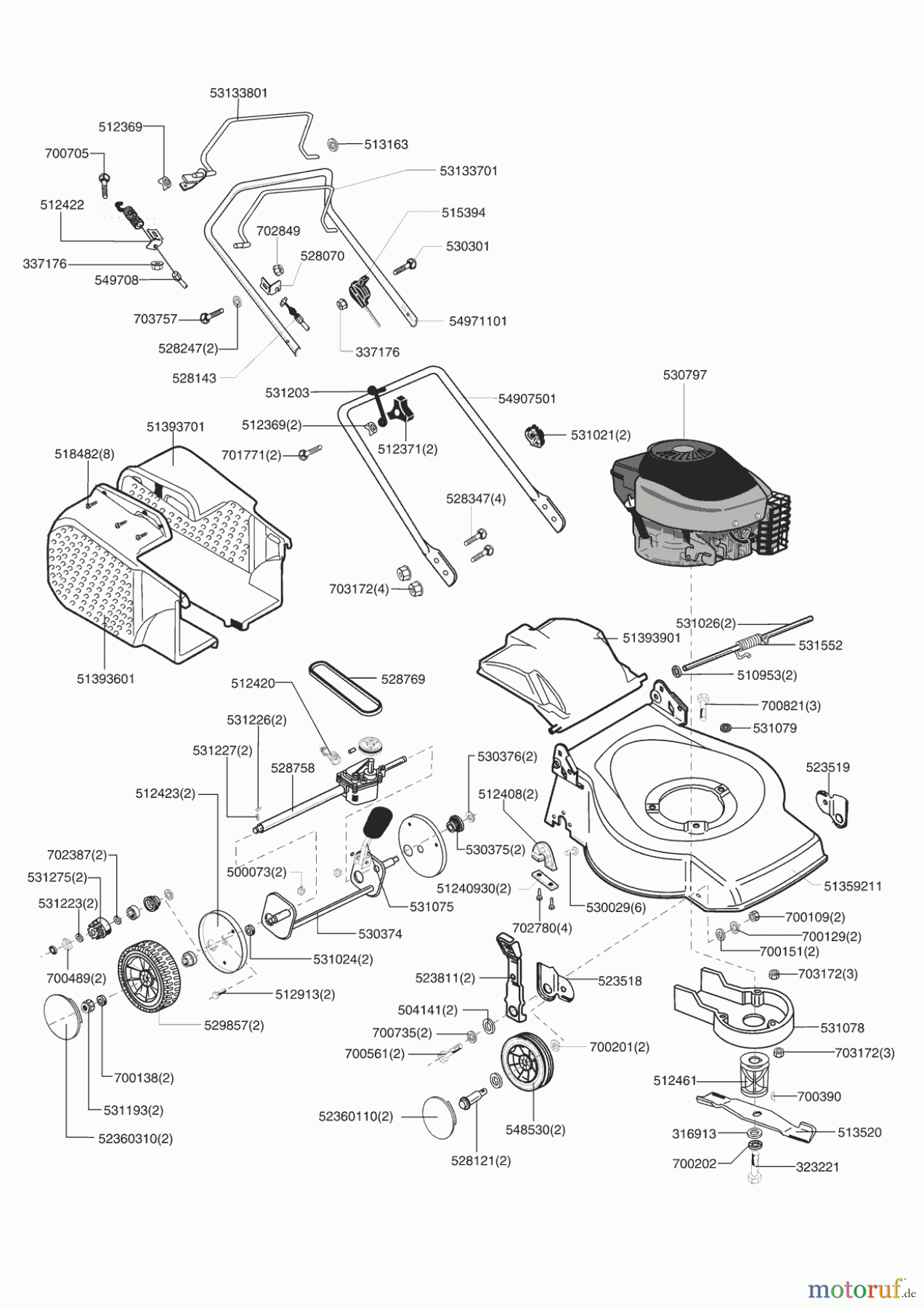 Garden Trend Gartentechnik Benzinrasenmäher MD 46 BR 05/2001 Seite 1