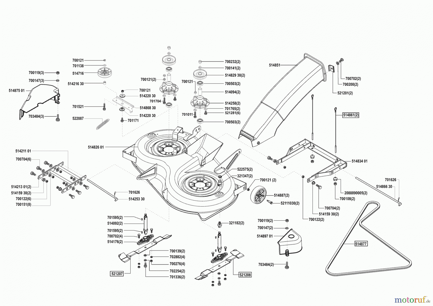  Concord Gartentechnik Rasentraktor T16-102 ab 08/2001 Seite 5
