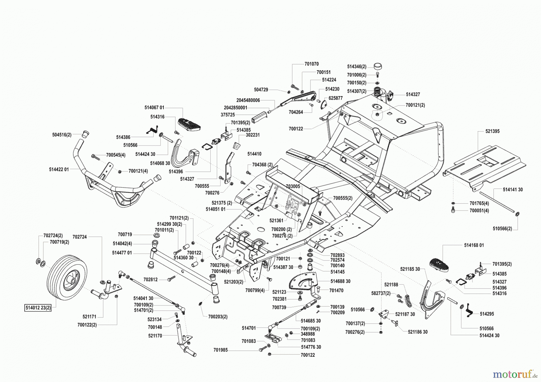  AL-KO Gartentechnik Rasentraktor T-800 08/2001 - 02/2002 Seite 2