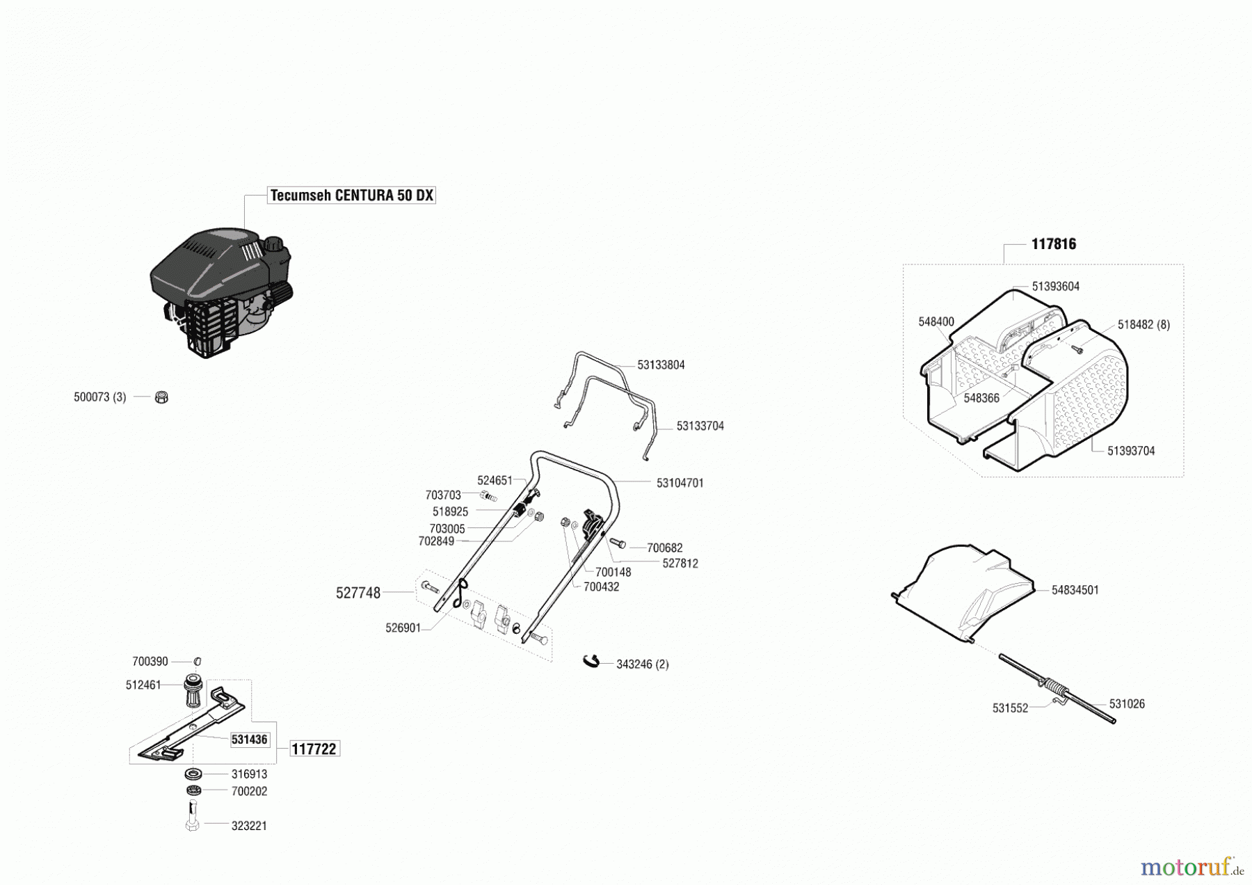AL-KO Gartentechnik Benzinrasenmäher Comfort 47 BR ab 08/2001 Seite 1