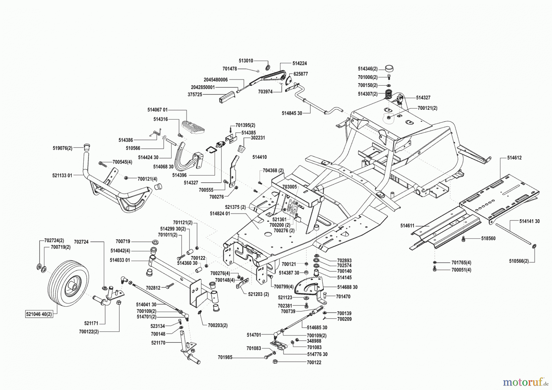 Concord Gartentechnik Rasentraktor T 13-102 HD 08/2001 - 02/2002 Seite 2