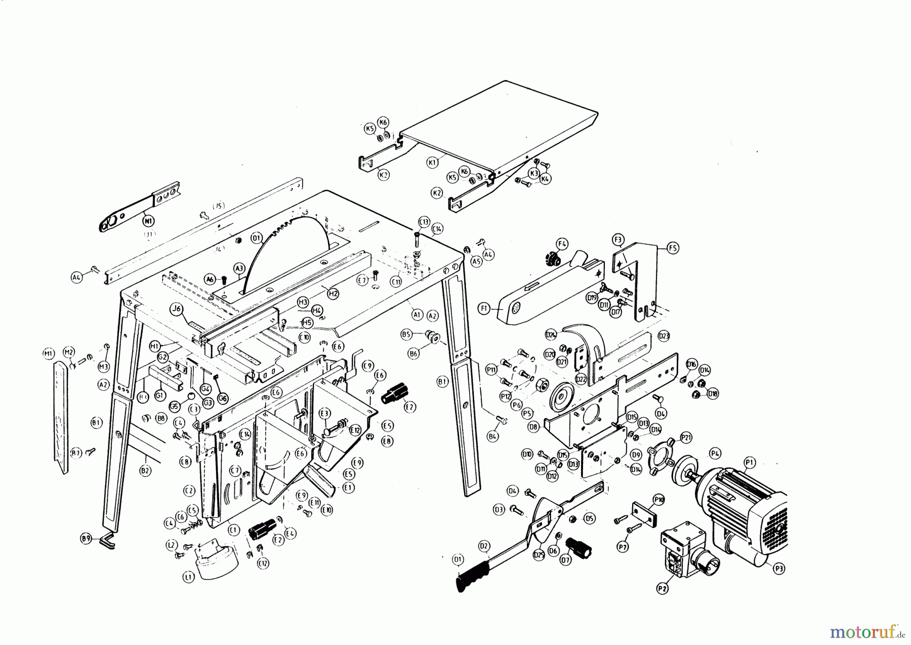 AL-KO Heimwerkertechnik Tischkreissägen NHS 2,5 / 220V Seite 1