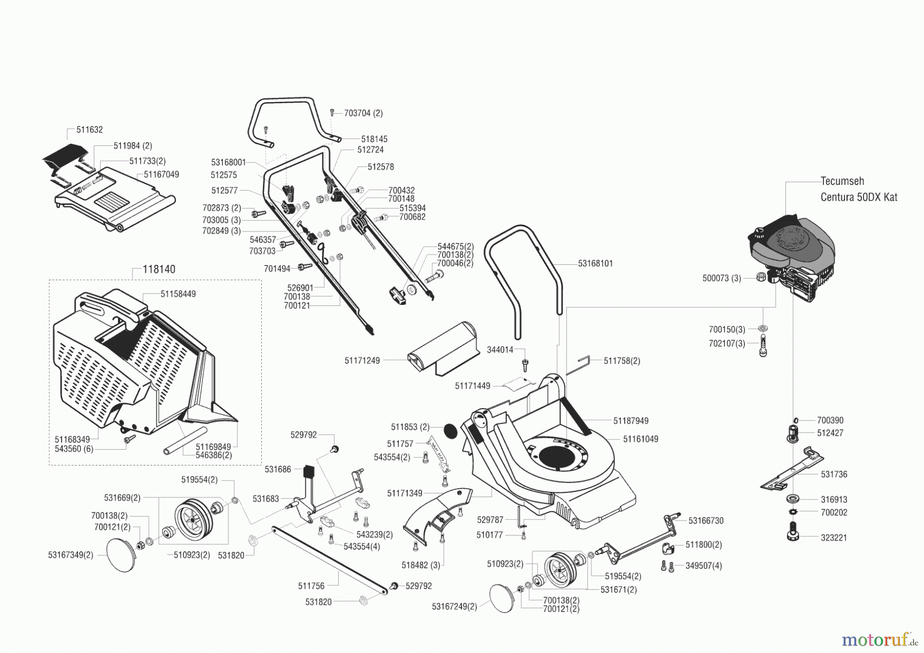 Fleurelle Gartentechnik Benzinrasenmäher B 471 ab 11/2001 Seite 1
