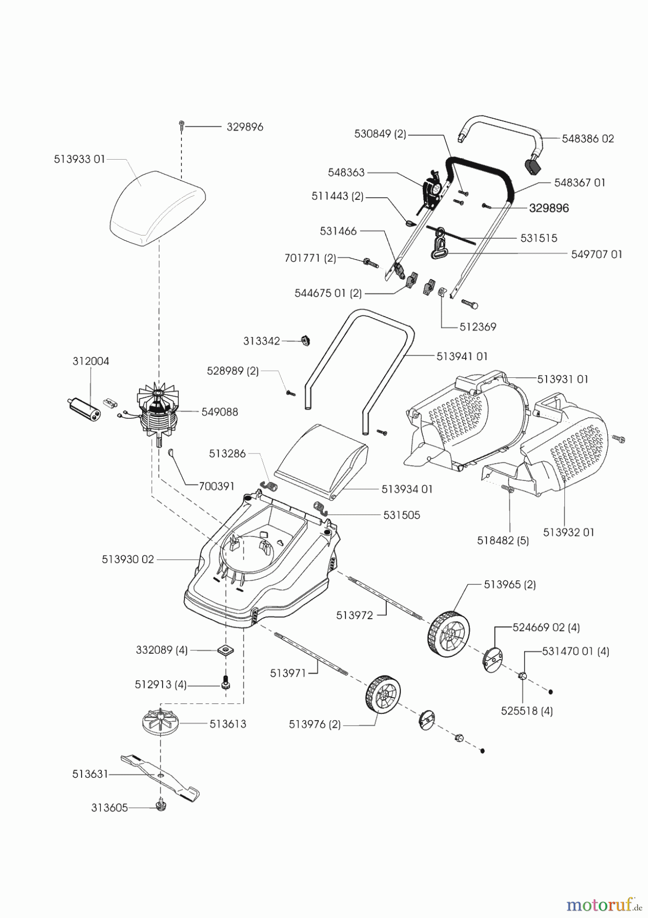 Top Garden Gartentechnik Elektrorasenmäher 4001 E ab 11/2001 Seite 1