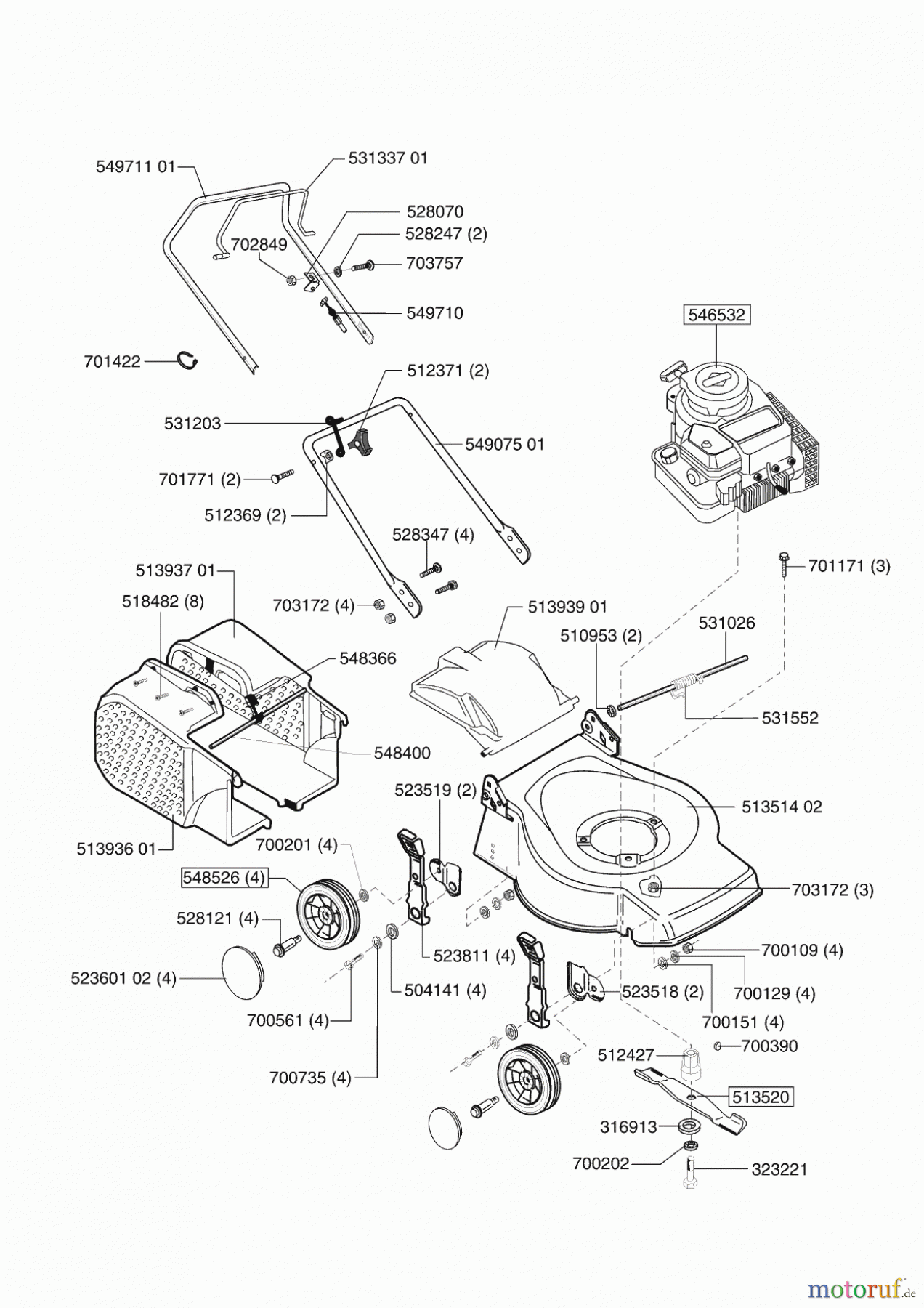 GardensBest Gartentechnik Benzinrasenmäher 46 B ab 11/2001 Seite 1