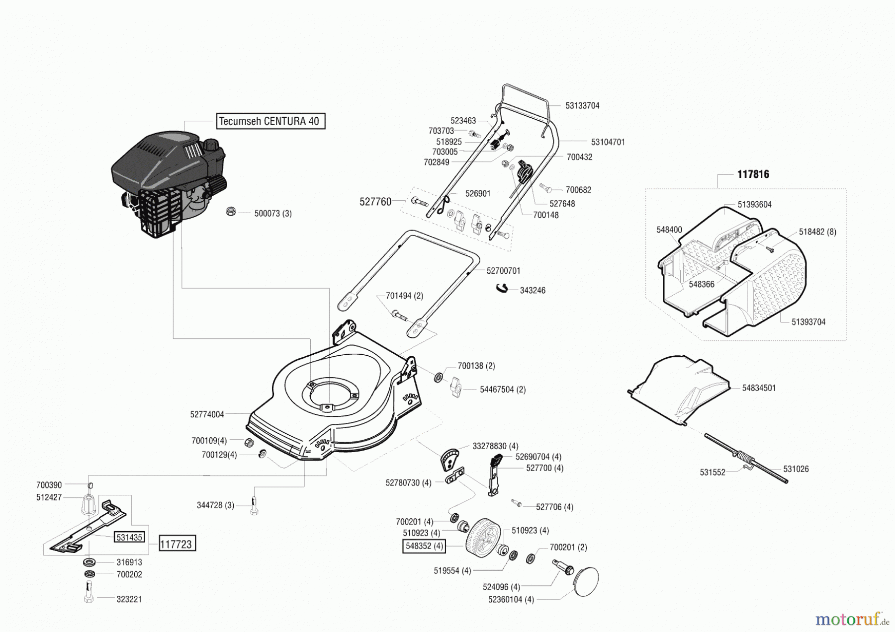 AL-KO Gartentechnik Benzinrasenmäher Comfort 42 B ab 01/2002 Seite 1