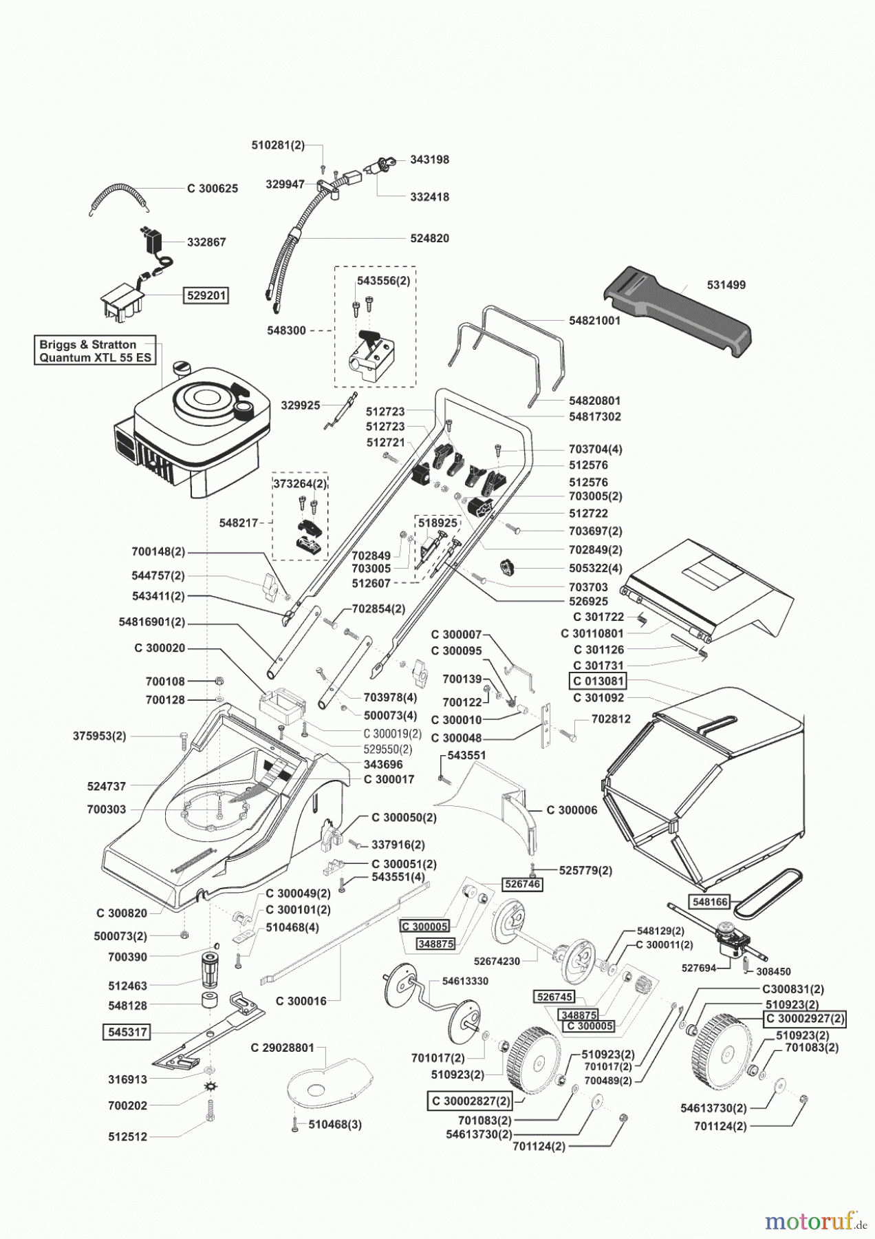 Concord Gartentechnik Benzinrasenmäher 4600 BRE ab 02/2002 Seite 1