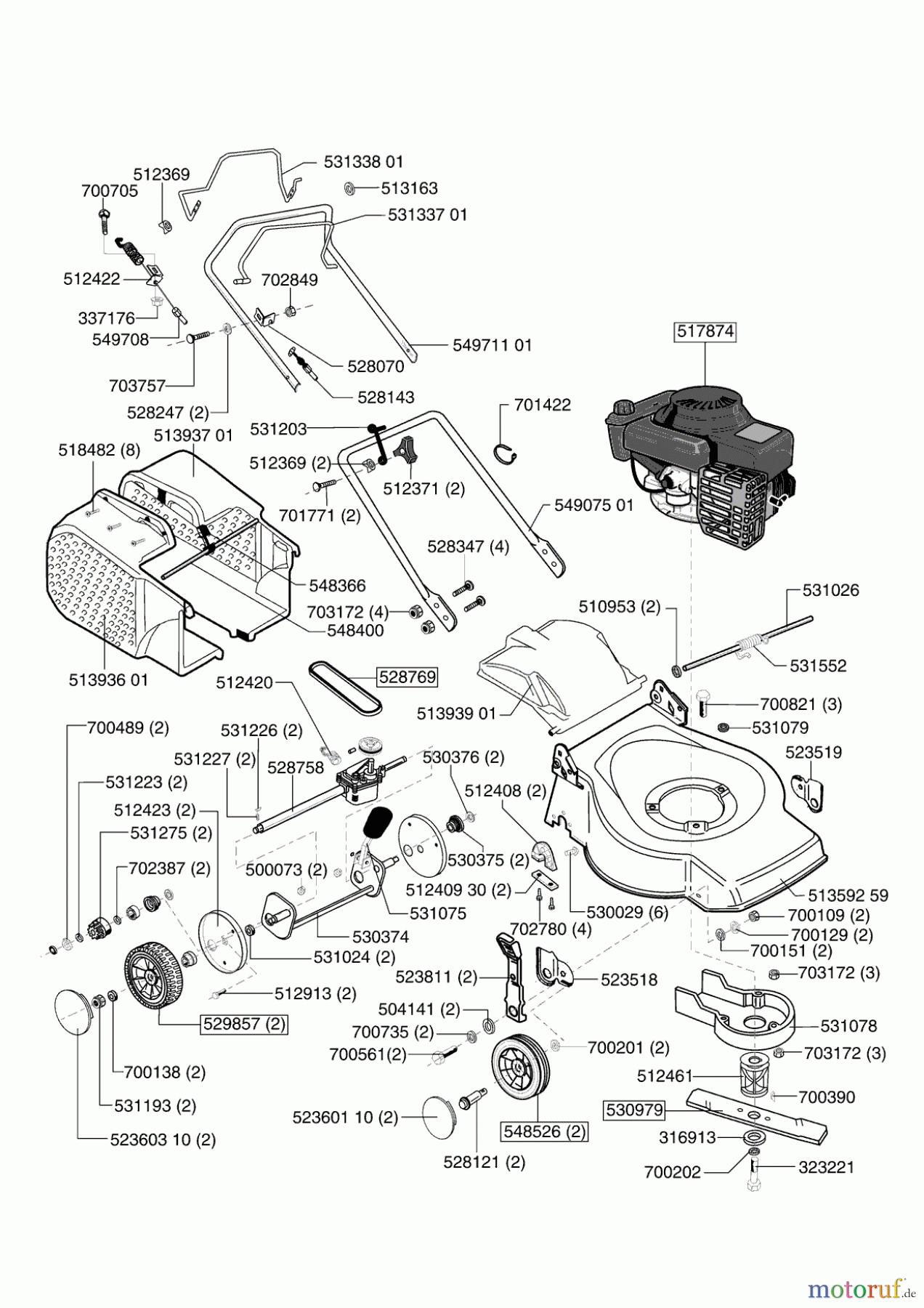 AL-KO Gartentechnik Benzinrasenmäher Special 460 BR 02/2002 Seite 1